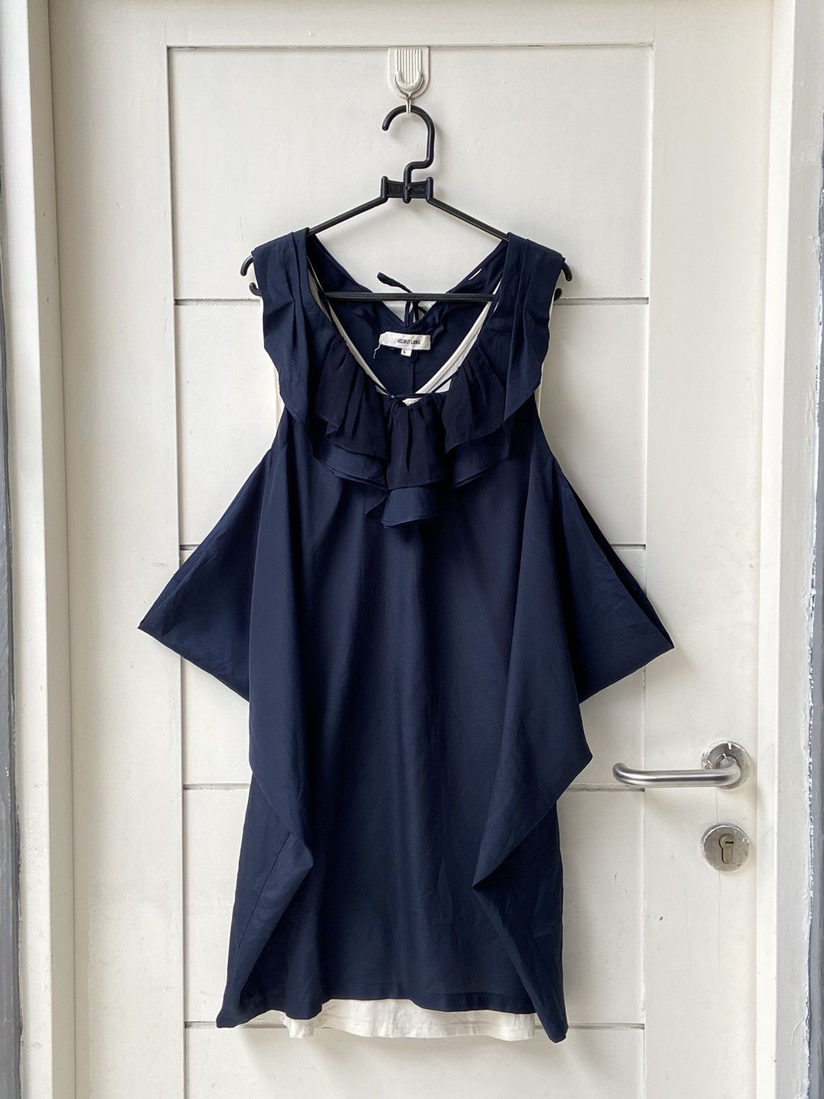 Helmut Lang HELMUT LANG Navy Midi Dress Size XXS / US 00 / IT 34 - 16 Thumbnail