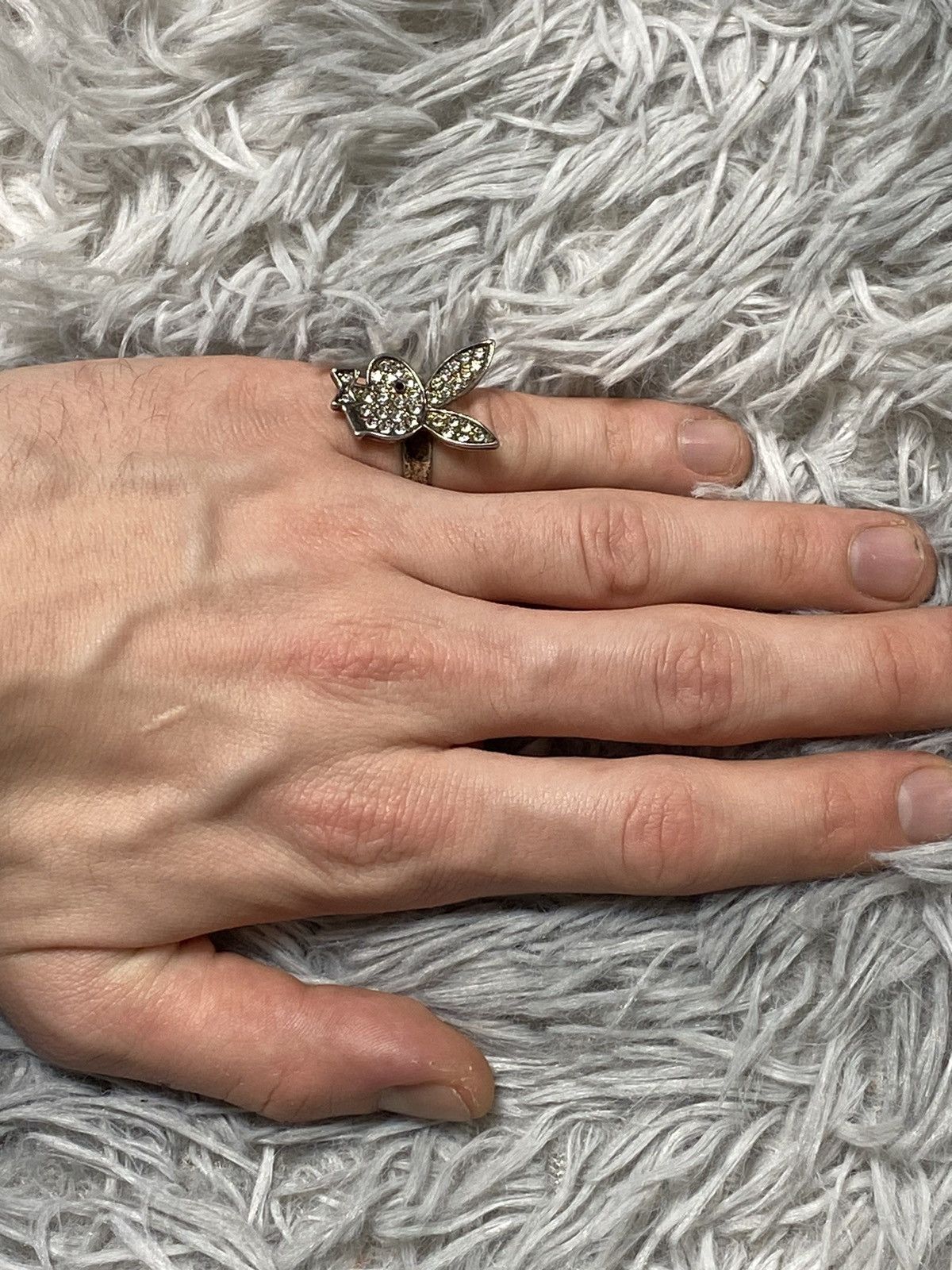 Japanese Brand × Jewelry × Vintage Vintage Playboy-Inspired Rhinestone Ring Adjustable Japan Size ONE SIZE - 8 Thumbnail