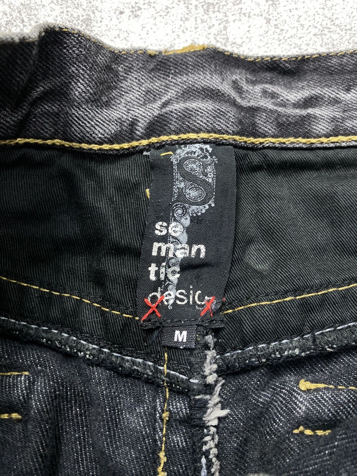 semanticdesign 2000s Semantic design raw distressed wash flare jean Size US 30 / EU 46 - 7 Thumbnail