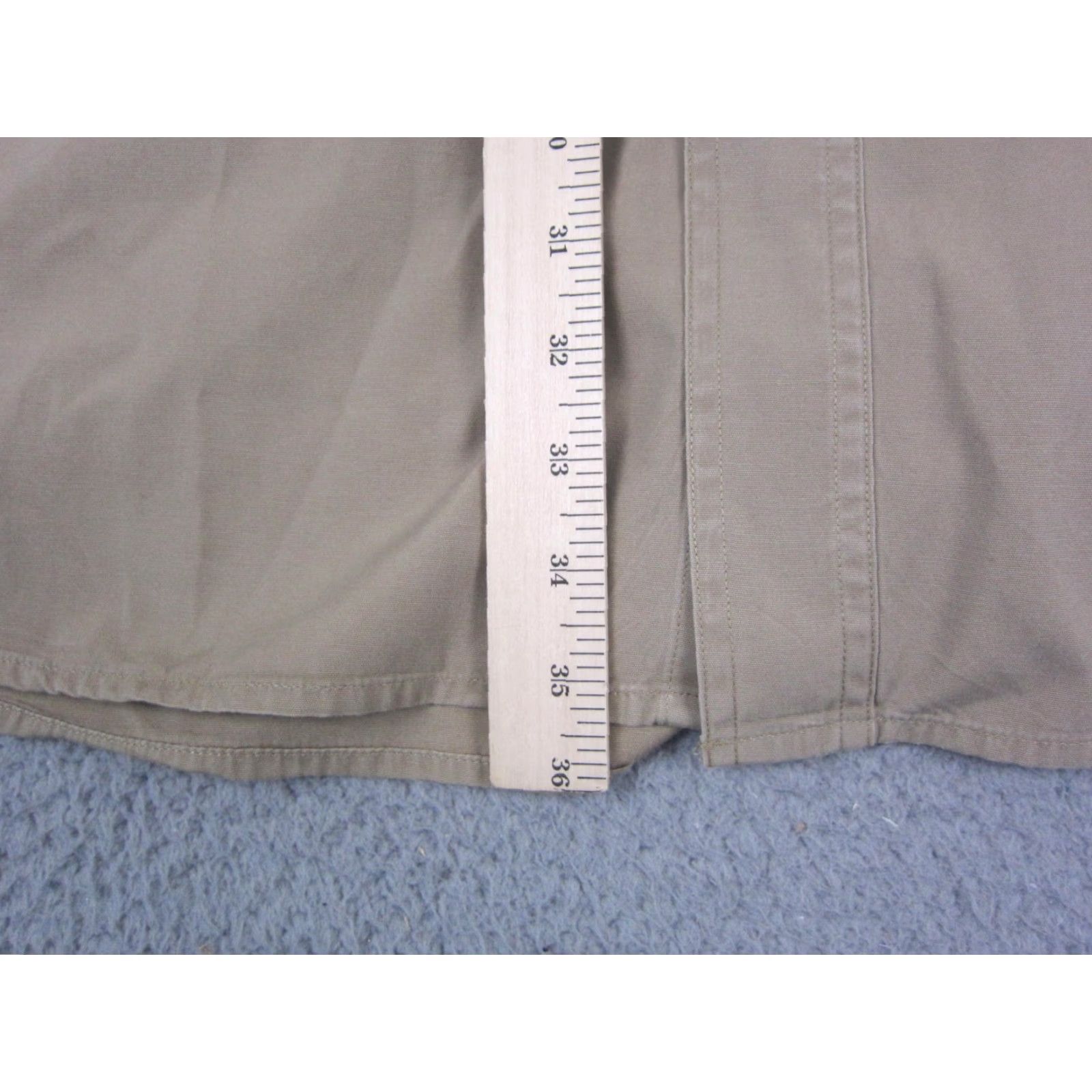 Carhartt VINTAGE Carhartt Shirt Mens 2XLT 2XLT Tall Brown Canvas Workwear Western Button-Up Long Sleeve Size US XXL / EU 58 / 5 - 7 Thumbnail