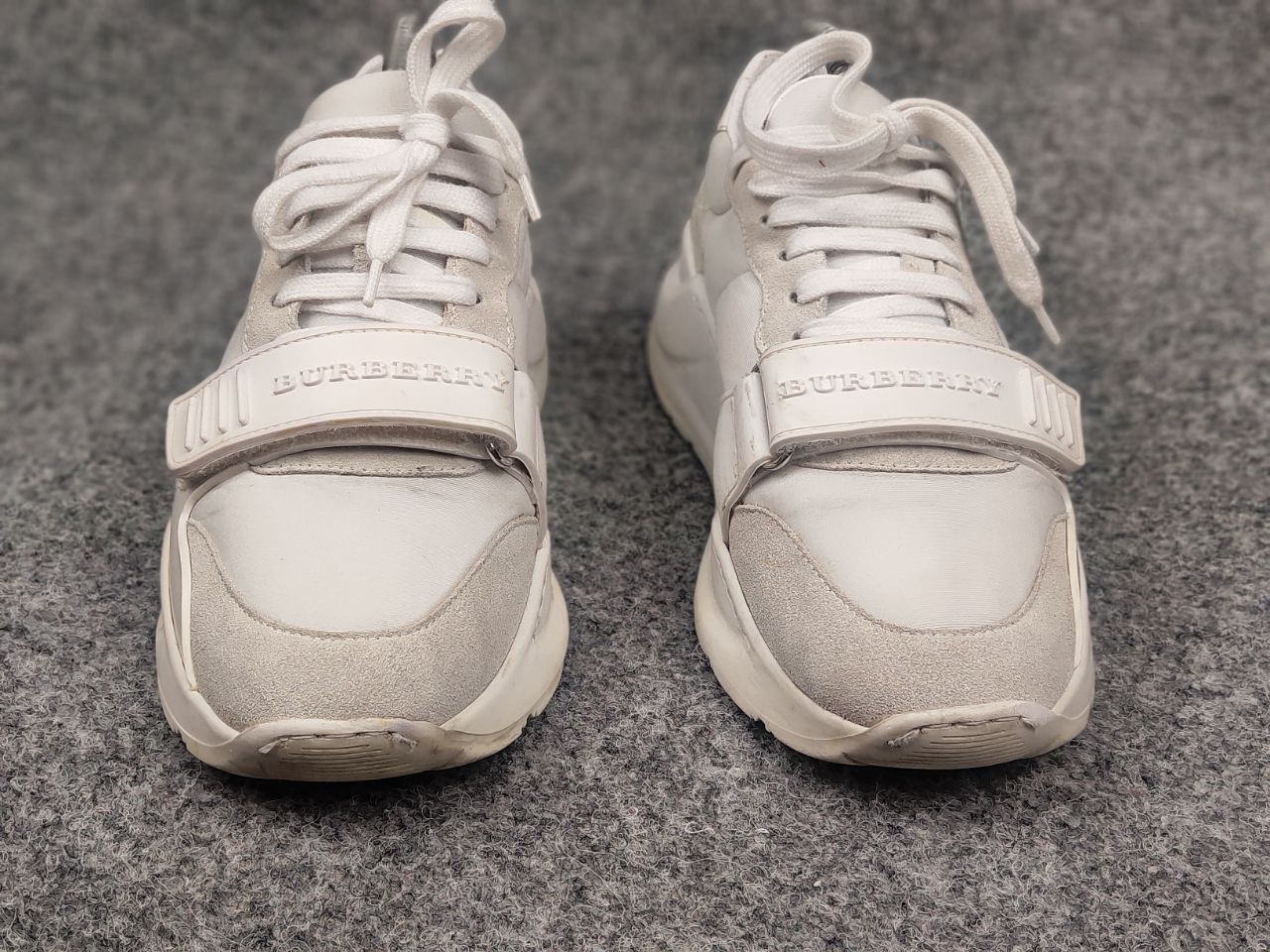 Burberry Burberry Ramsey Trainers Logo White Low-Top Sneakers Size US 6.5 / IT 36.5 - 8 Thumbnail