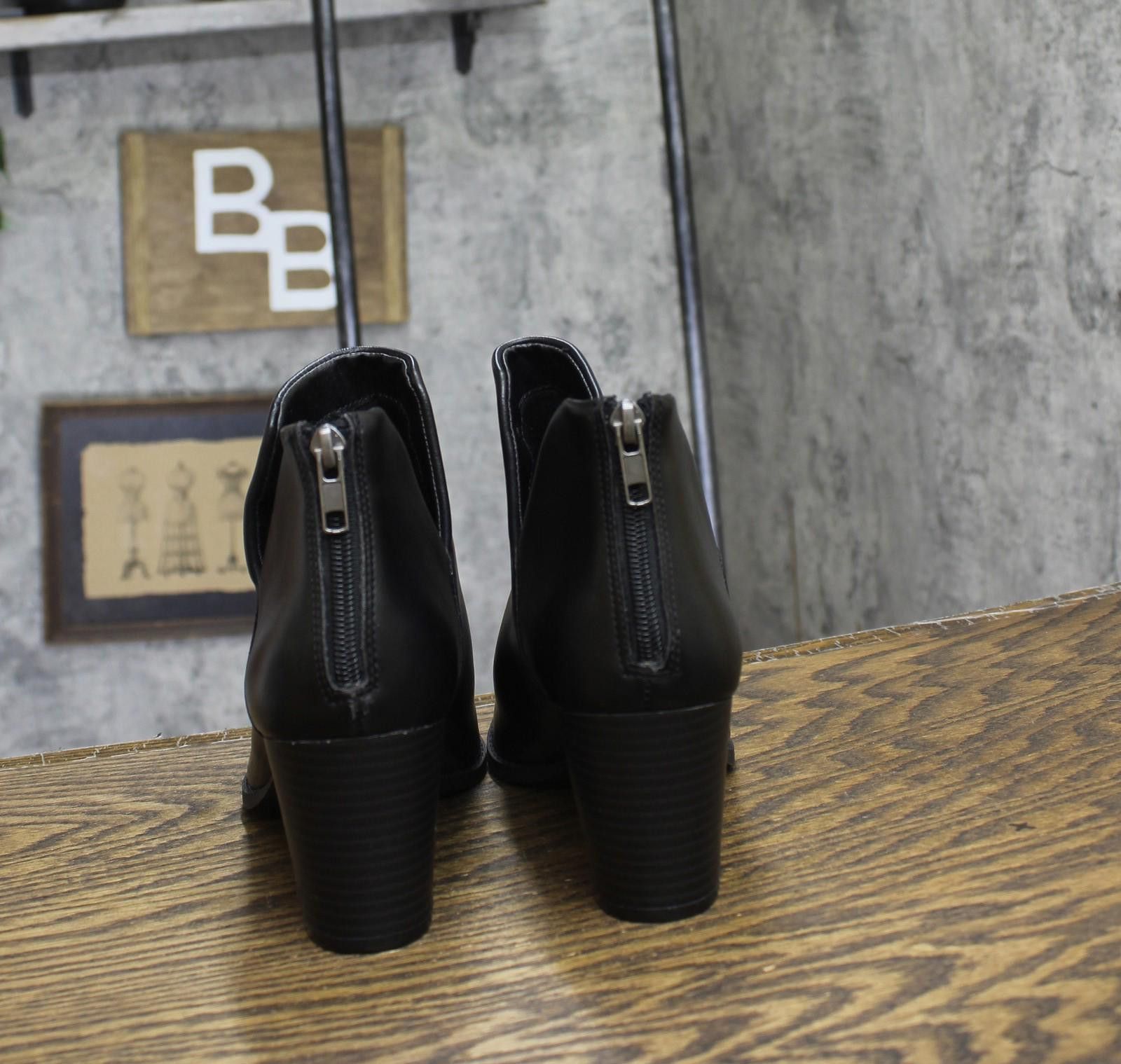 Other New Sun + Stone Black Sides Elizaa Pointed Toe Booties 8m Size US 8 / IT 38 - 4 Thumbnail