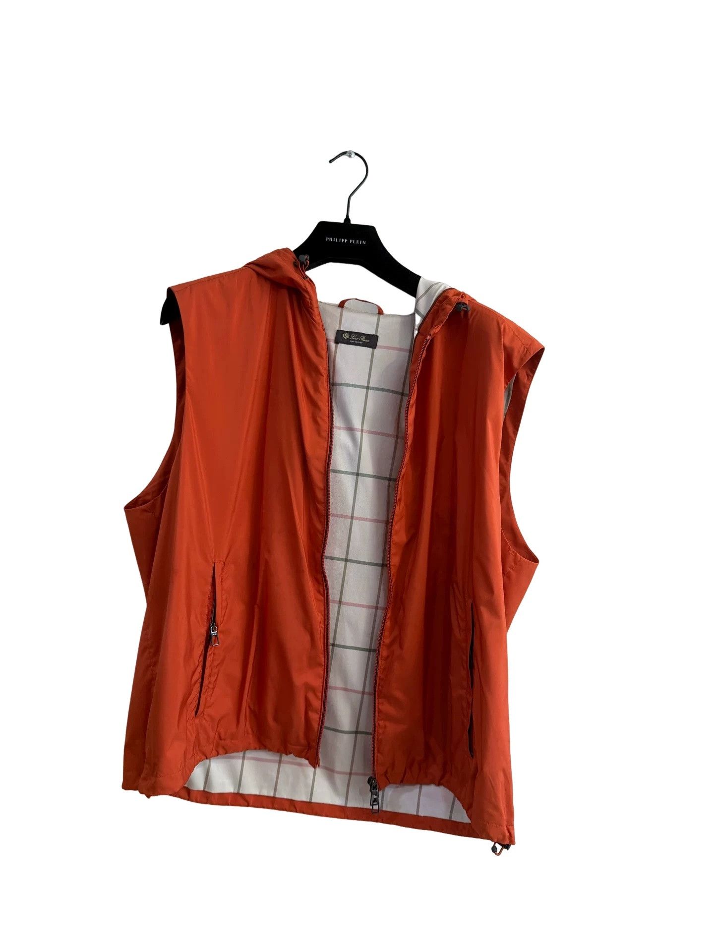 Loro Piana Loro Piana Orange Hooded Technical Vest XXL Size US XXL / EU 58 / 5 - 1 Thumbnail