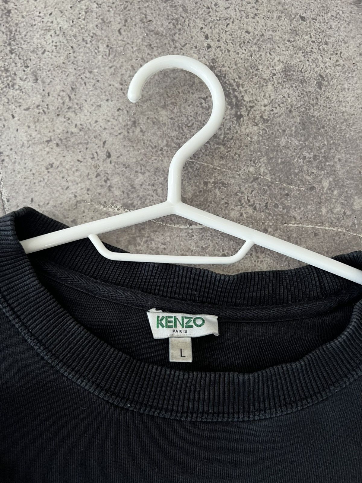 Kenzo Kenzo Paris big logo black sweatshirt L Size US L / EU 52-54 / 3 - 3 Thumbnail