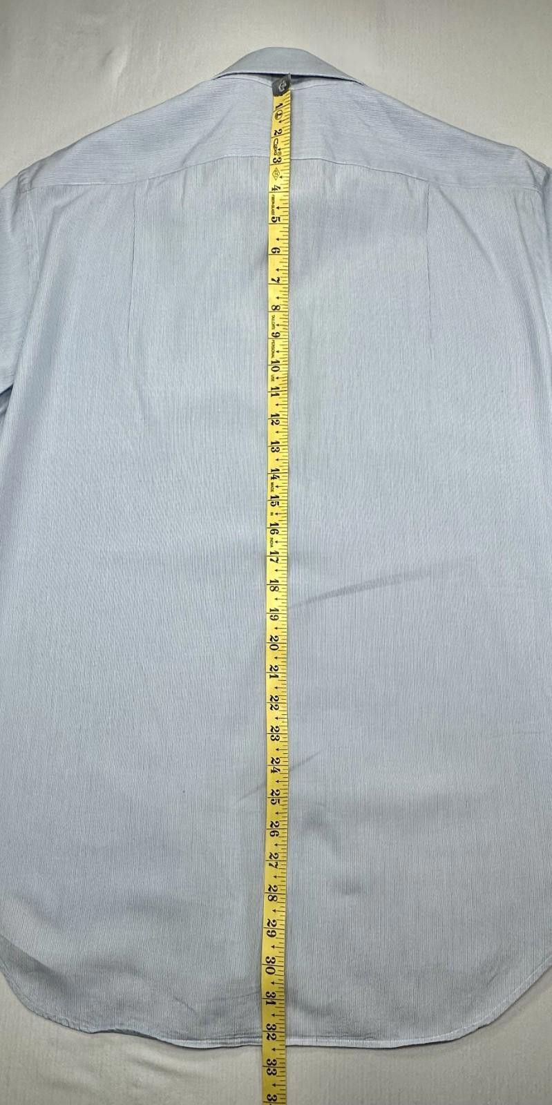 Barneys New York Piatelli Barneys New York Trim Fit Button Down Blue 16.5/42 Size 44R - 5 Thumbnail