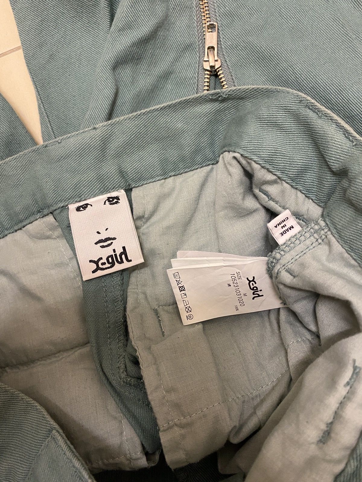 Japanese Brand × X-Girl X-girl Baggy Bondage Zipper Pants Size 30" / US 8 / IT 44 - 7 Thumbnail