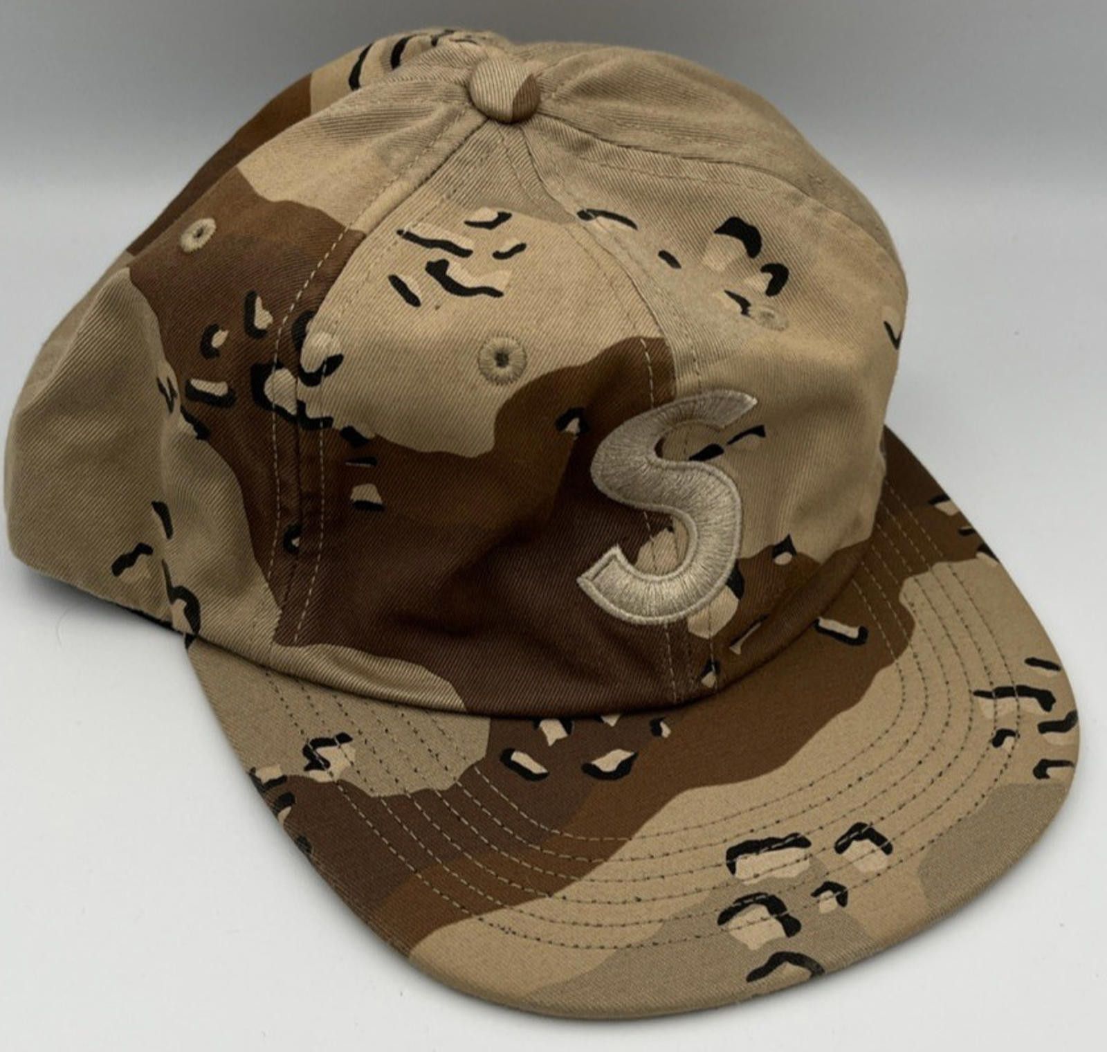 Supreme Supreme S Logo Desert Camo 6 Panel Cap | Grailed