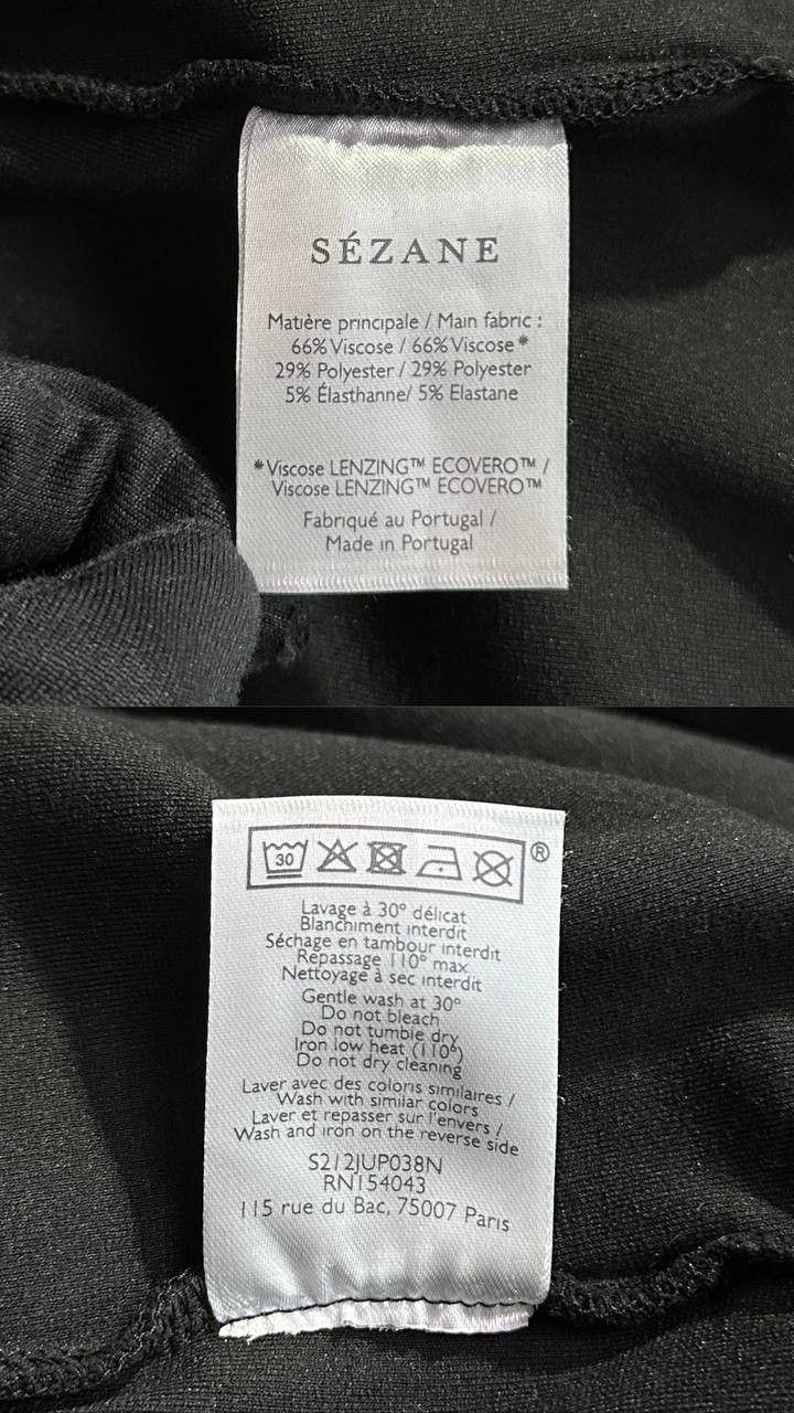 Sezane Sezane Calvo Mini Skirt Elastic Waist black Size 26" / US 2 / IT 38 - 11 Thumbnail