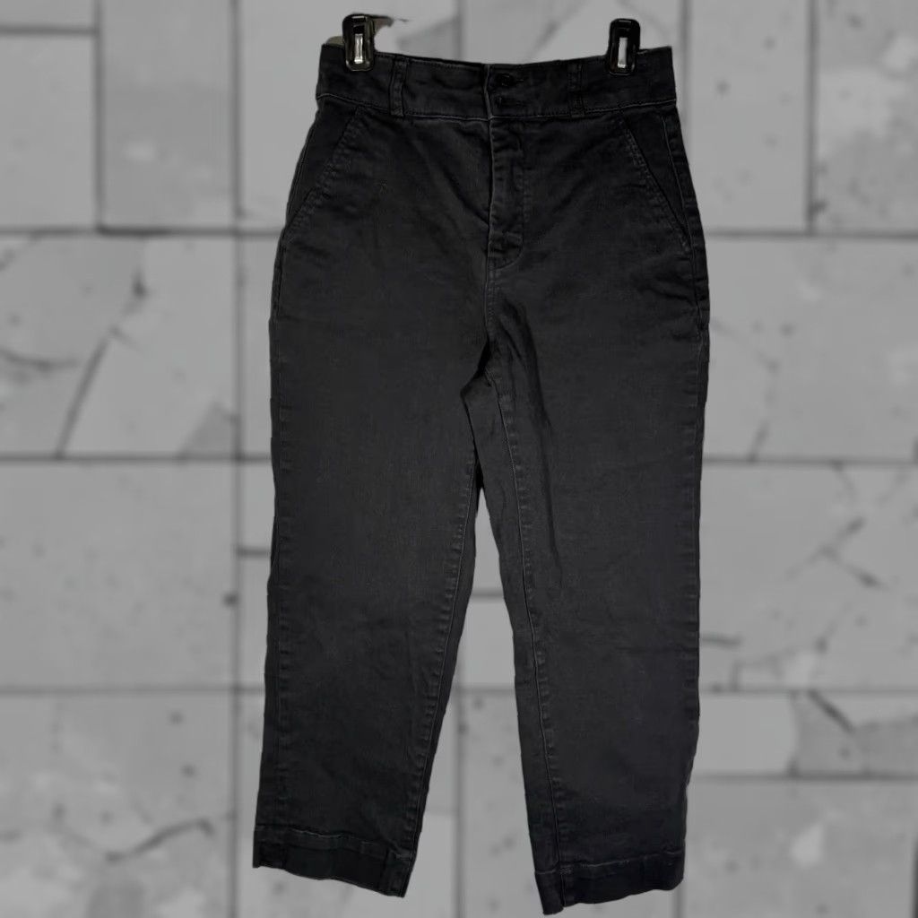 Everlane EVERLANE Black Organic Cotton Ankle Jeans Womens Size 4 26" Casual Size 27" / US 4 / IT 40 - 1 Thumbnail