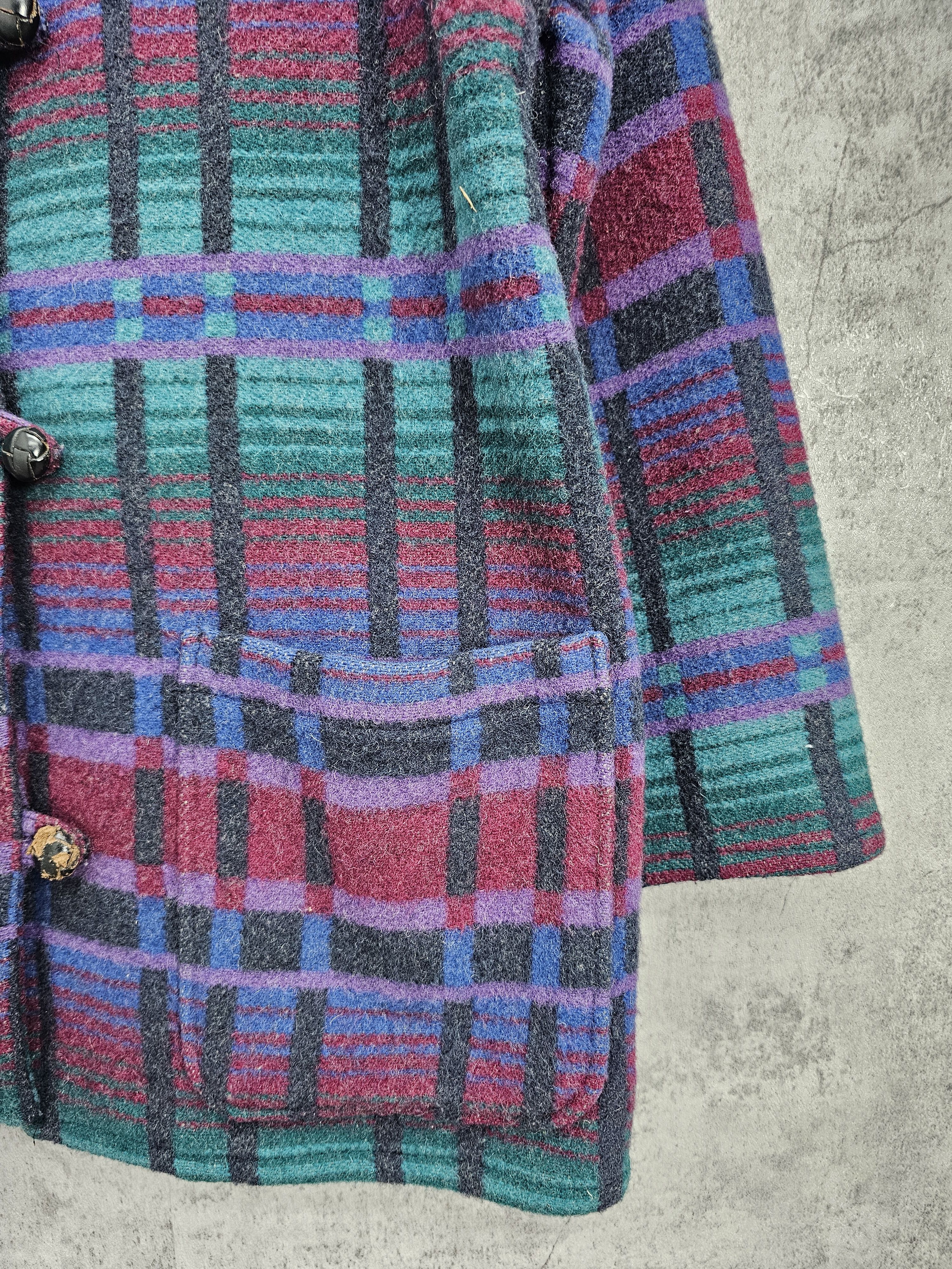 L.L. Bean Vintage L.L. BEAN Abstract Design Wool Coat Jacket J0043 Size S / US 4 / IT 40 - 6 Thumbnail