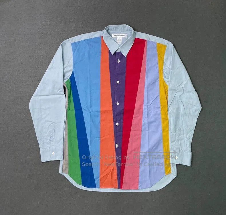 Comme des Garcons Comme des Garcons AW2020 Colorblock Shirt. Size US M / EU 48-50 / 2 - 1 Thumbnail