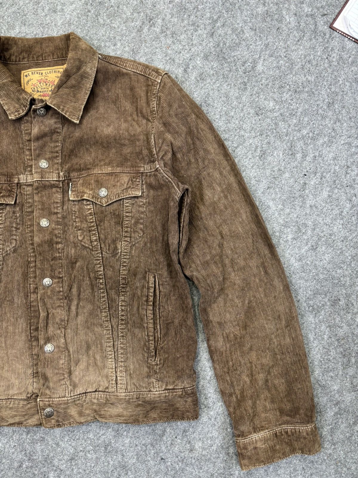 HOLLYWOOD RANCH MARKET 💥Trucker💥HRMarket Curduroy Type 3 Trucker F935 Size US M / EU 48-50 / 2 - 3 Thumbnail