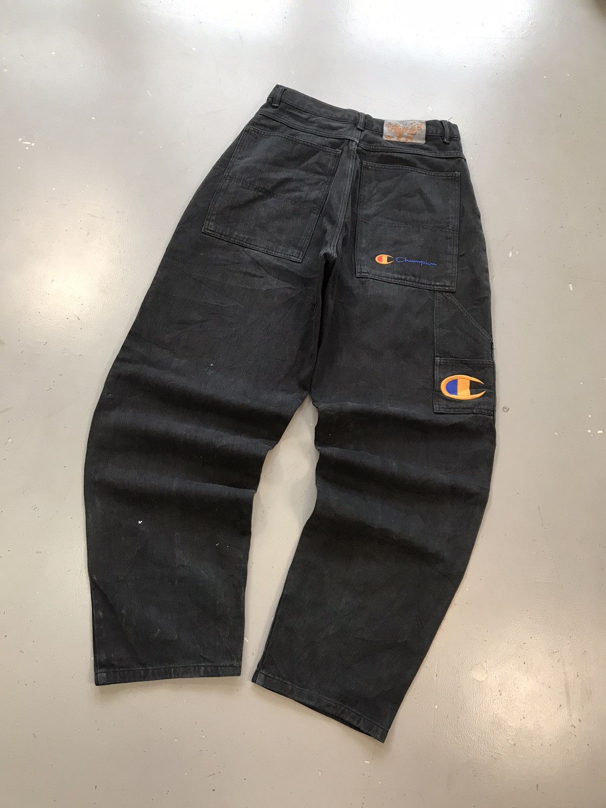 Champion × Vintage Vintage champion big pocket baggyfit denim Size US 31 - 8 Thumbnail