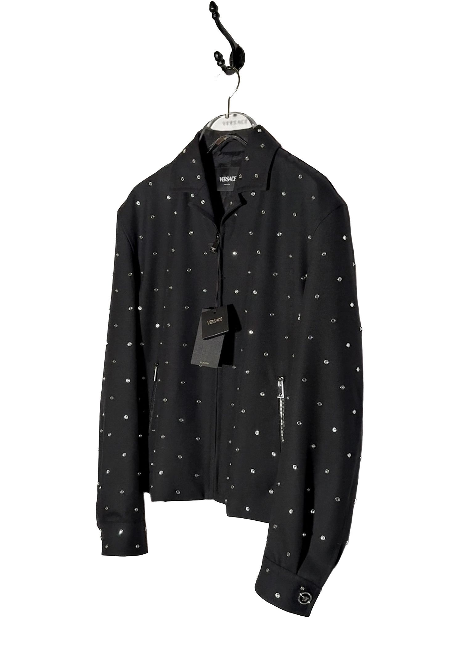 Versace Versace Crystal Ciello Stellato Black Cavallery Jacket Size US S / EU 44-46 / 1 - 2 Thumbnail