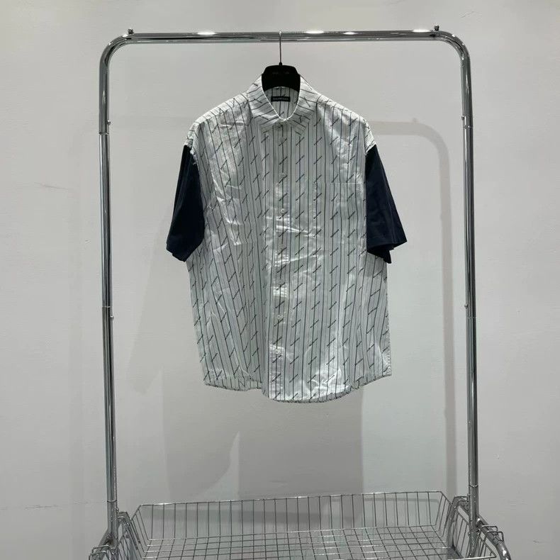 Balenciaga Balenciaga Bullet screen stitching short sleeve Size US S / EU 44-46 / 1 - 1 Thumbnail