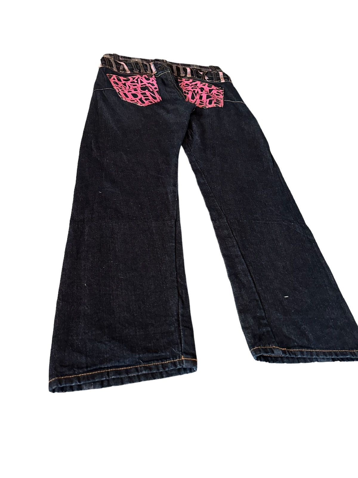 Le Grande Bleu (L.G.B.) Double Waist Punk Zipper Denim Jeans Size US 31 - 9 Thumbnail