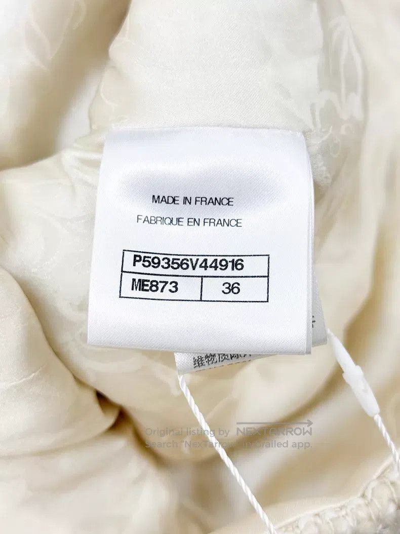 Chanel Chanel Full-body pearl embroidered rudder gem button soft Size XS / US 0-2 / IT 36-38 - 6 Thumbnail