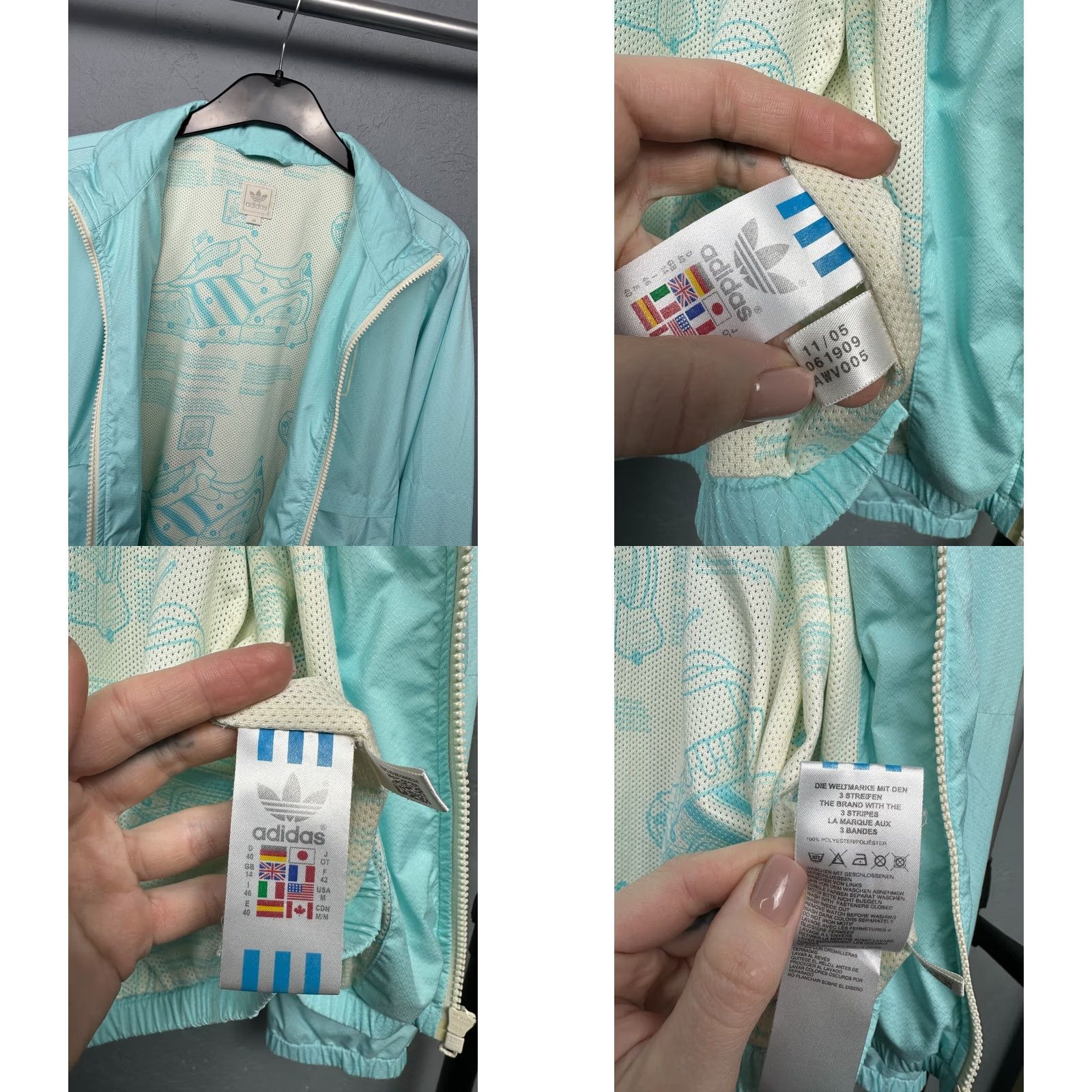 Adidas VINTAGE Adidas Micropacer Womens Jacket S 40s Blue Windbreaker Mens Womens Size S / US 4 / IT 40 - 8 Thumbnail