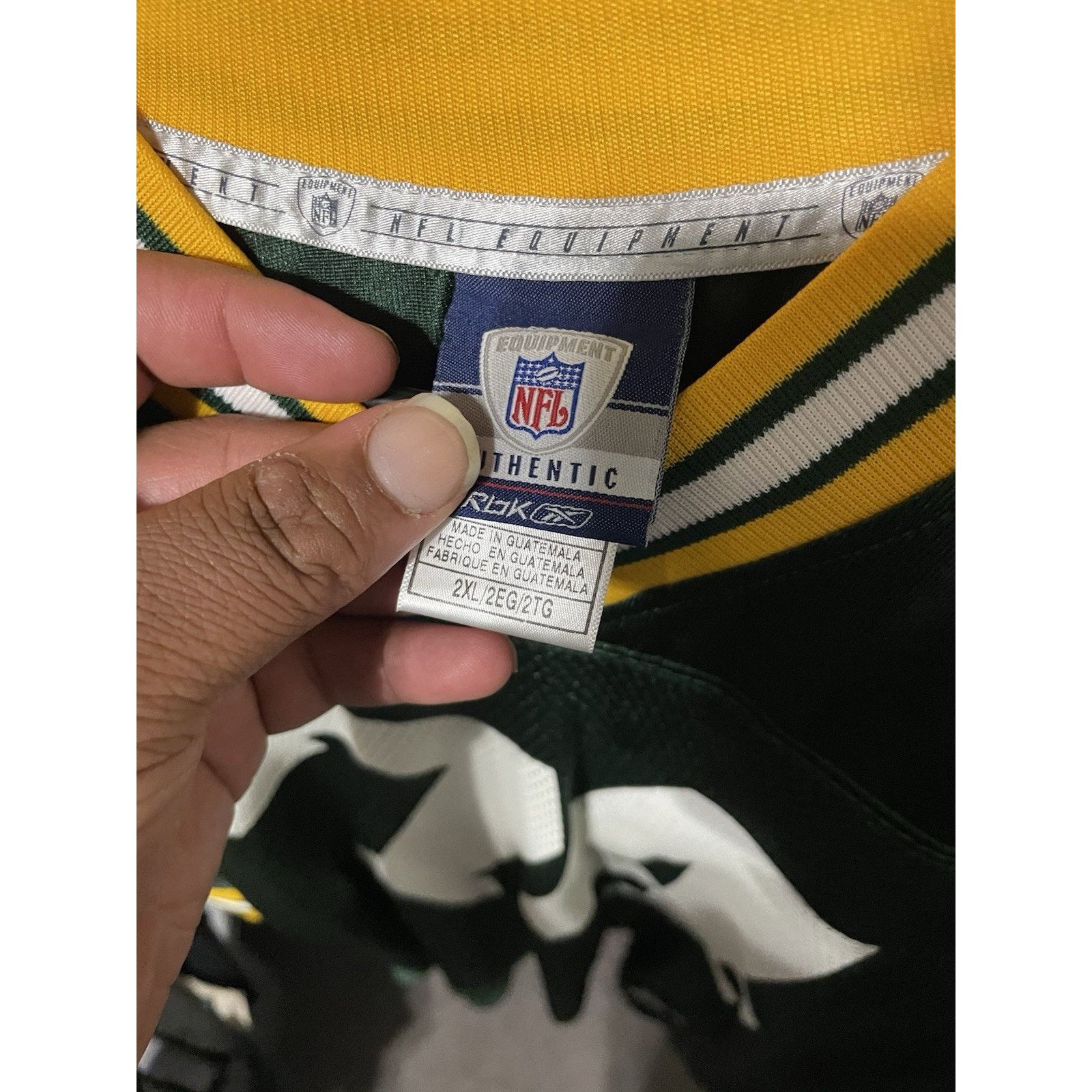 Reebok Size 2XL-VTG Aaron Kampman Reebok Green Bay Packers #74 jers Size US XXL / EU 58 / 5 - 3 Thumbnail