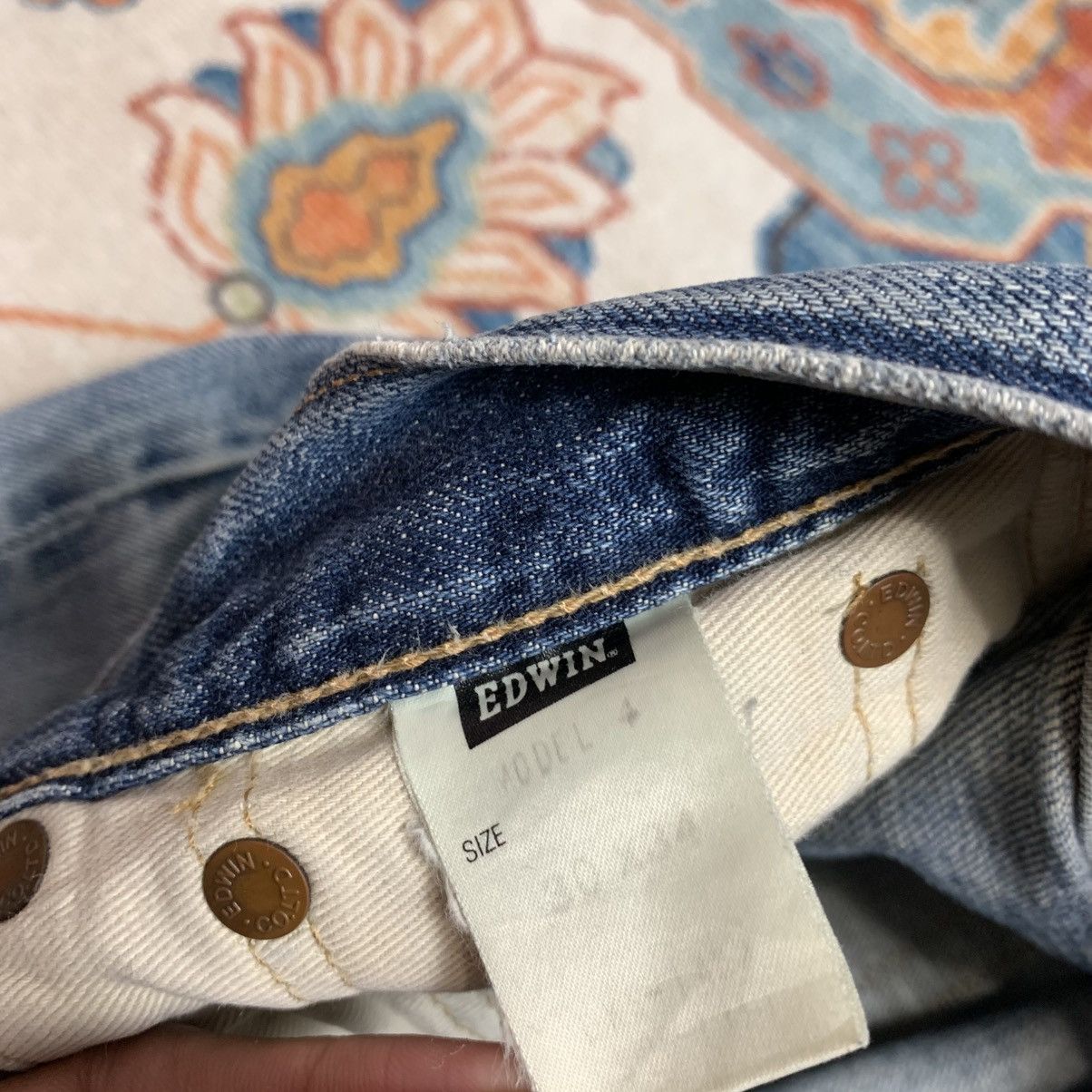 Edwin vintage 90s Edwin 505 distressed selvedge redline jeansdenim Size US 30 / EU 46 - 12 Thumbnail