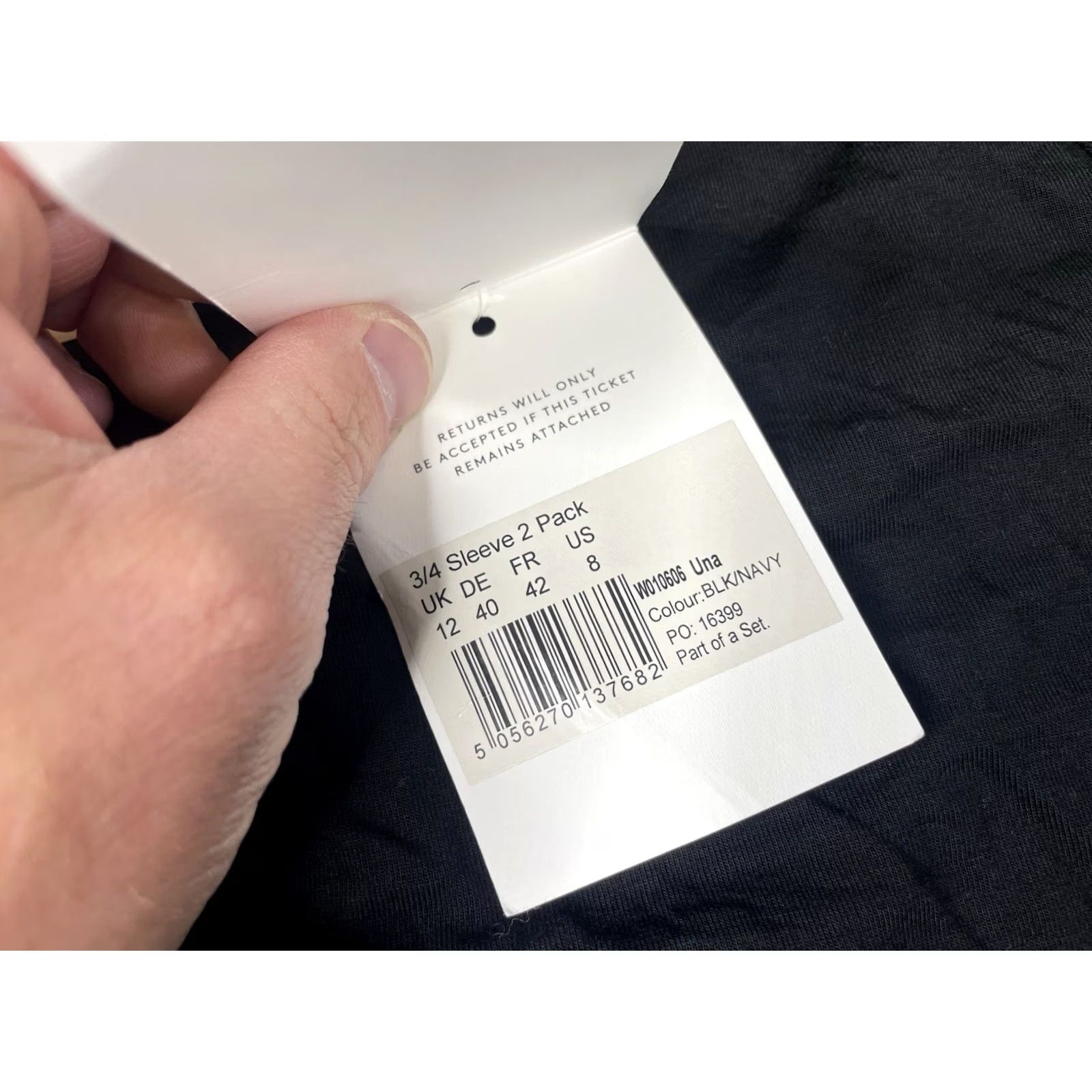Vintage Seraphine Maternity Nursing Dress Jersey 3/4 Sleeve Black Knee Length A-Line Size 8 Womens Lounge Casual Travel Nursing Lift-Up NWT Size M / US 6-8 / IT 42-44 - 4 Thumbnail