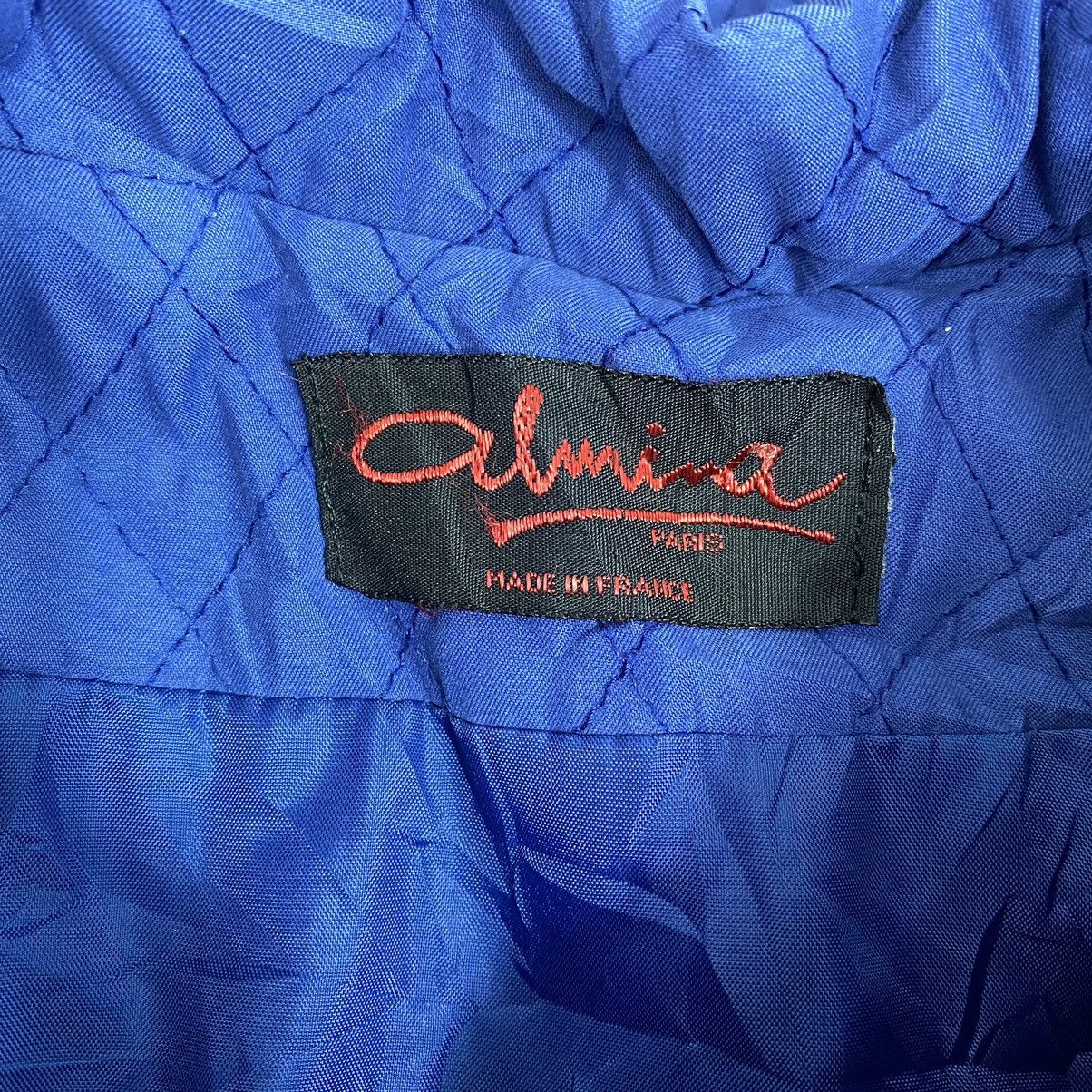 Other ALMINA PARIS France Brand Button Up Quilted Blue Coat Size US XL / EU 56 / 4 - 4 Thumbnail