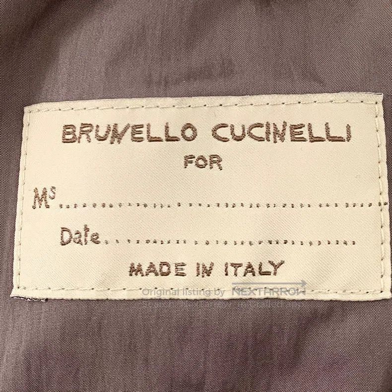Brunello Cucinelli Brunello Cucinelli Gray Wool Down Coat. Size US L / EU 52-54 / 3 - 6 Thumbnail