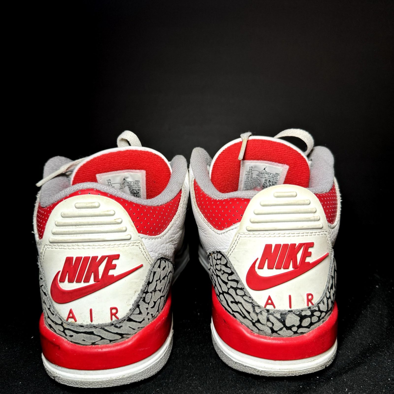 Jordan Brand × Nike Size 7 - Air Jordan 3 Retro GS Fire Red 2022 Men's Shoes Size US 7 / EU 40 - 6 Thumbnail