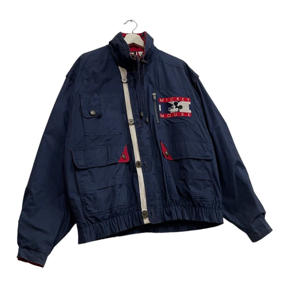 Japanese Brand 💥90s MICKEY DISNEY UTILITY LIGHT JACKET Size US M / EU 48-50 / 2 - 3 Thumbnail