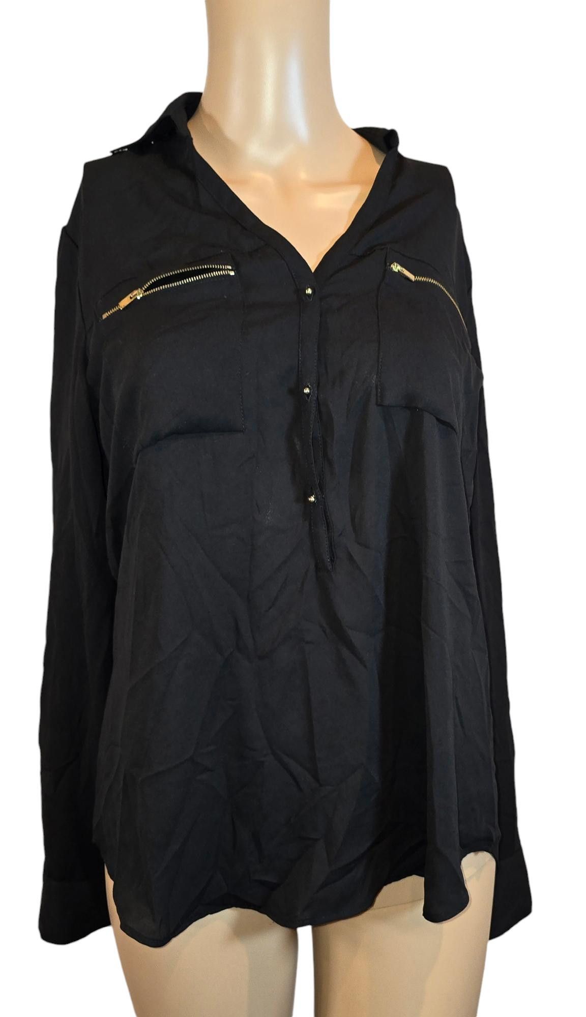 Express Stylish Black Express Shirt - Perfect for Any Occasion Size S / US 4 / IT 40 - 1 Thumbnail