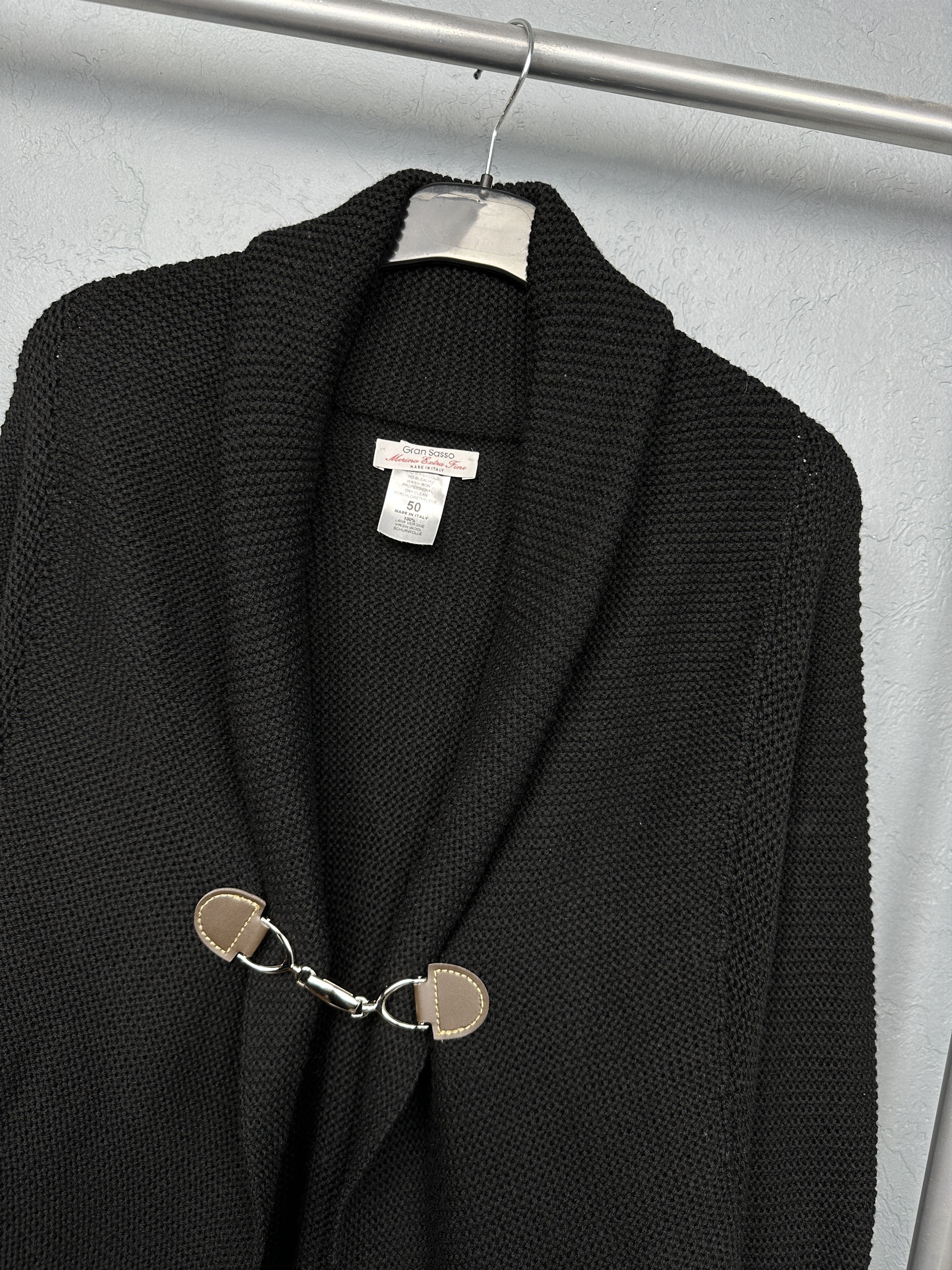 Gran Sasso Gran Sasso Mens Merino Wool Cardigan Sweater Size US M / EU 48-50 / 2 - 2 Thumbnail