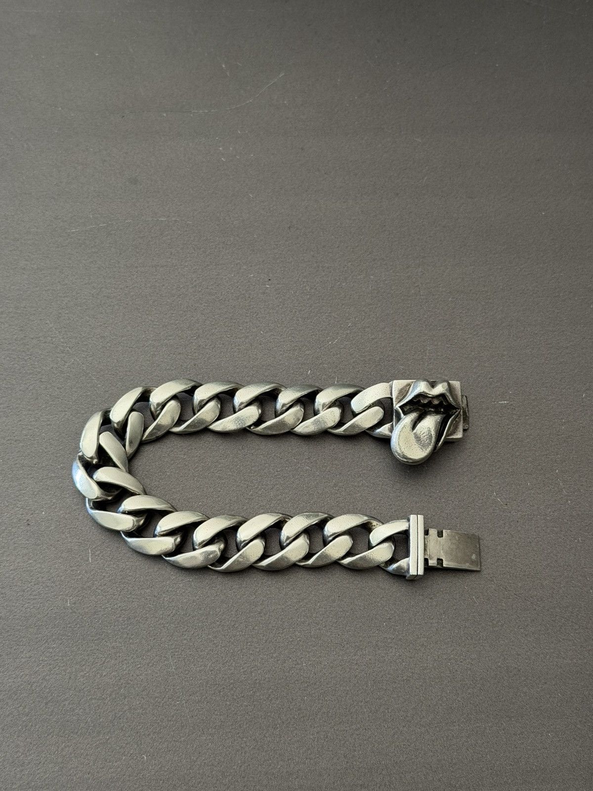 Chrome Hearts CH Rolling Stones Cuban Link Bracelet Size ONE SIZE - 1 Thumbnail
