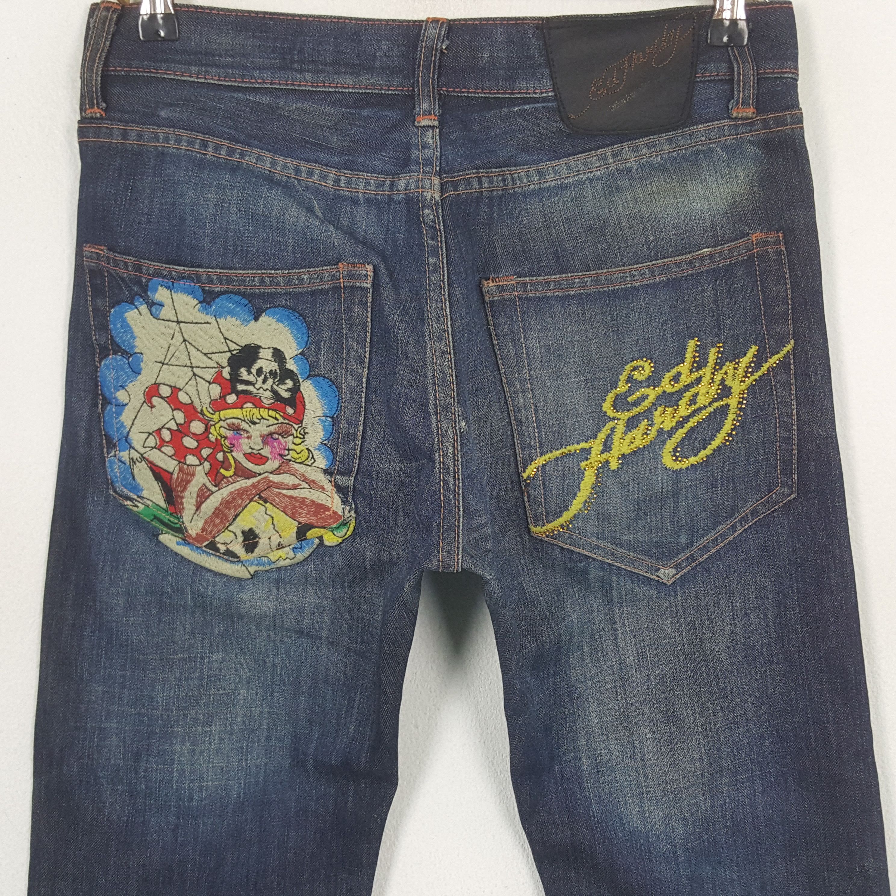 Christian Audigier × Ed Hardy × Vintage Vintage Ed Hardy by Christian Audiger Denim Jeans C280N23 Size US 30 / EU 46 - 5 Thumbnail