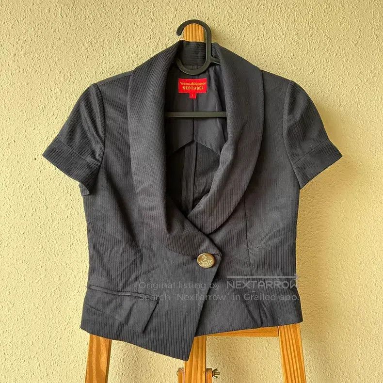Vivienne Westwood Vivienne Westwood Petal Collar Short Sleeve Blazer Jacket Size S / US 4 / IT 40 - 2 Thumbnail
