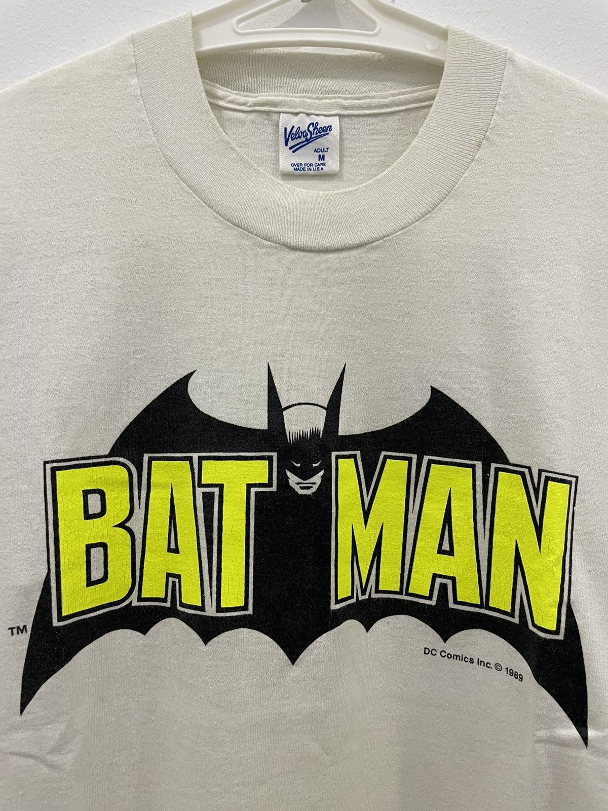 Vintage Bintage 80’s Batman Logo Shirt Size US M / EU 48-50 / 2 - 1 Thumbnail