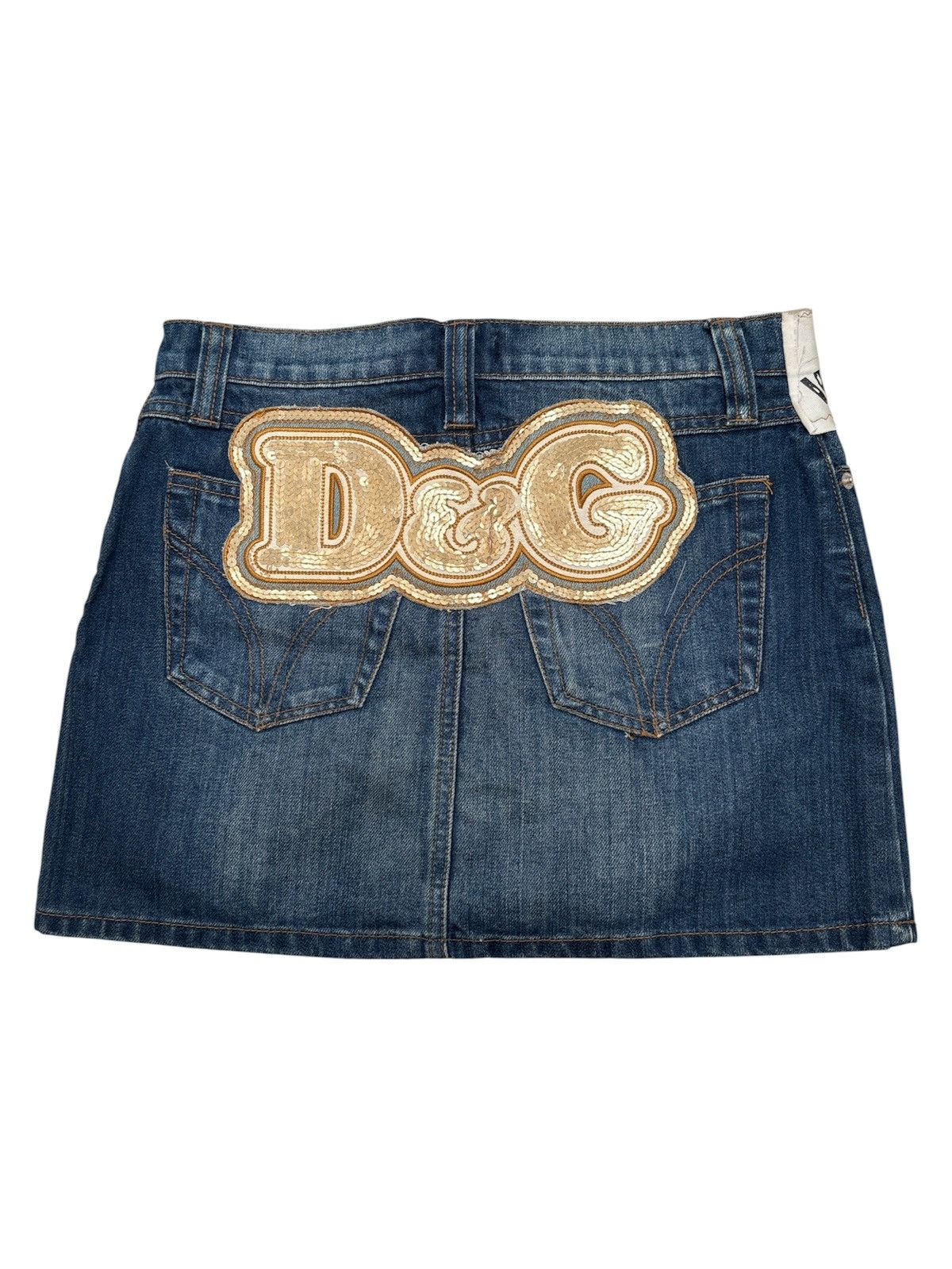 Dolce & Gabbana Y2K Gold Sequin Mini Skirt Size 27" / US 4 / IT 40 - 1 Thumbnail
