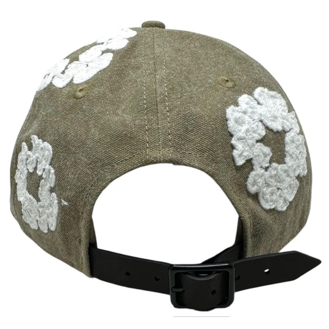 DENIM TEARS Denim Tears Cotton Wreath Dyed Strapback Hat Cap in Beige Size ONE SIZE - 4 Thumbnail