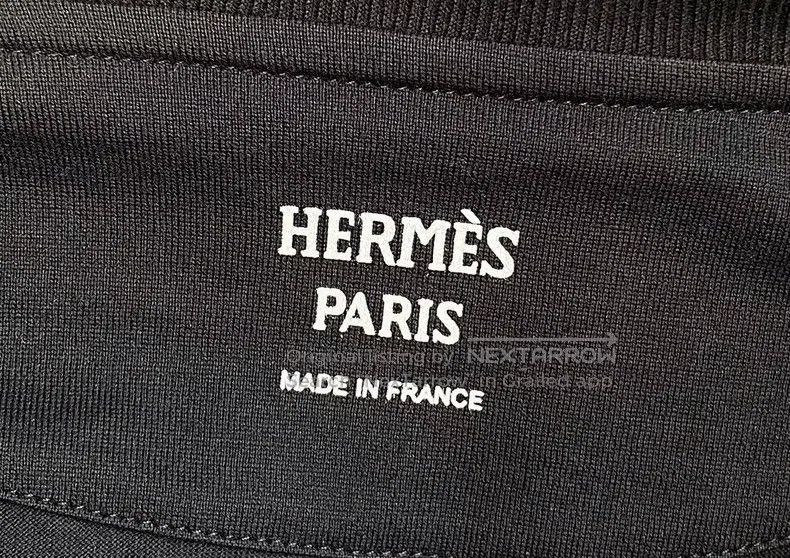 Hermes Hermes Black Short Sleeve with Pocket Embroidery Size XS / US 0-2 / IT 36-38 - 5 Thumbnail