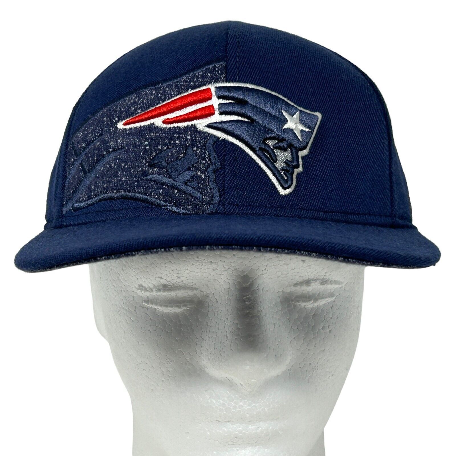 Reebok New England Patriots Hat Baseball Cap Blue Flex Fitted S-M Size ONE SIZE - 2 Thumbnail