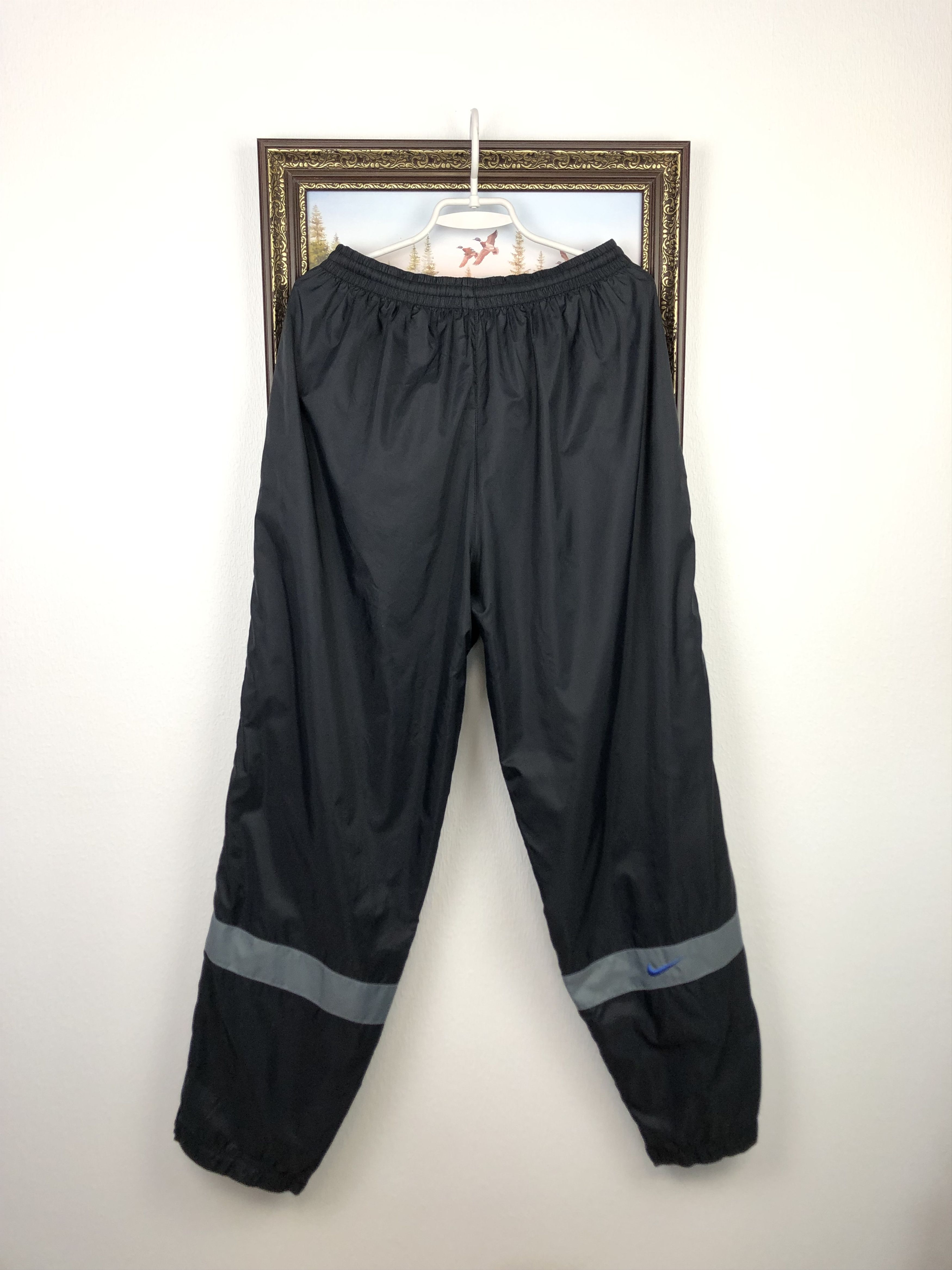Nike Vintage 90's Nike Nylon Black Pants Track Sweatpants Size XL Size US 38 / EU 54 - 7 Thumbnail