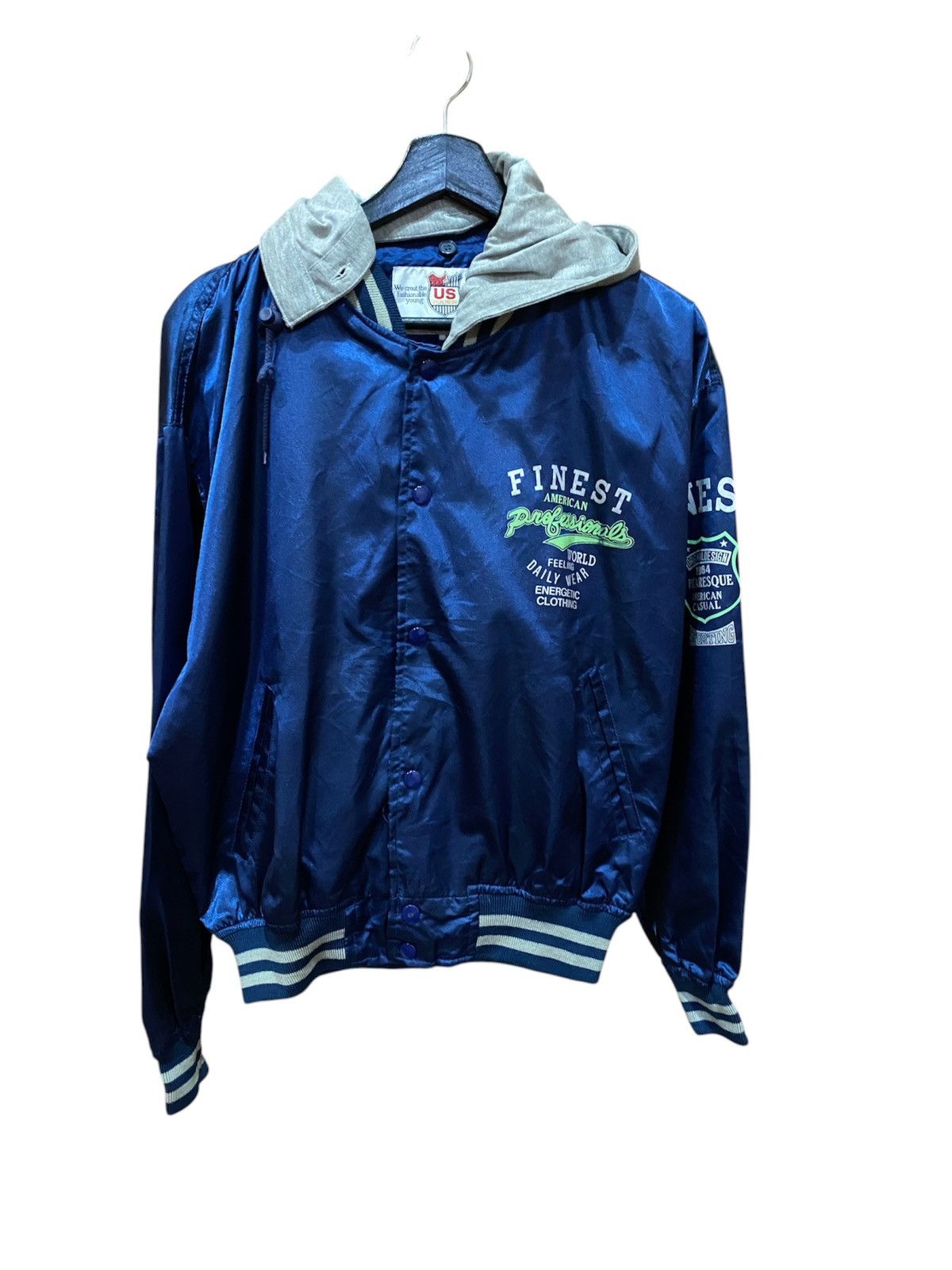 Vintage VINTAGE FITNESS STADIUM BASEBALL JACKET Size US L / EU 52-54 / 3 - 2 Thumbnail