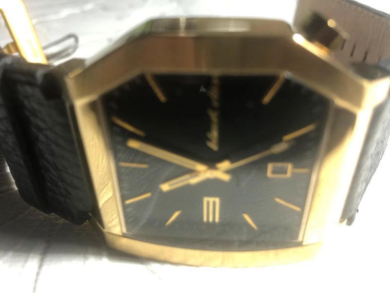Designer Black Dice Analogue black gold Watch Size ONE SIZE - 11 Thumbnail
