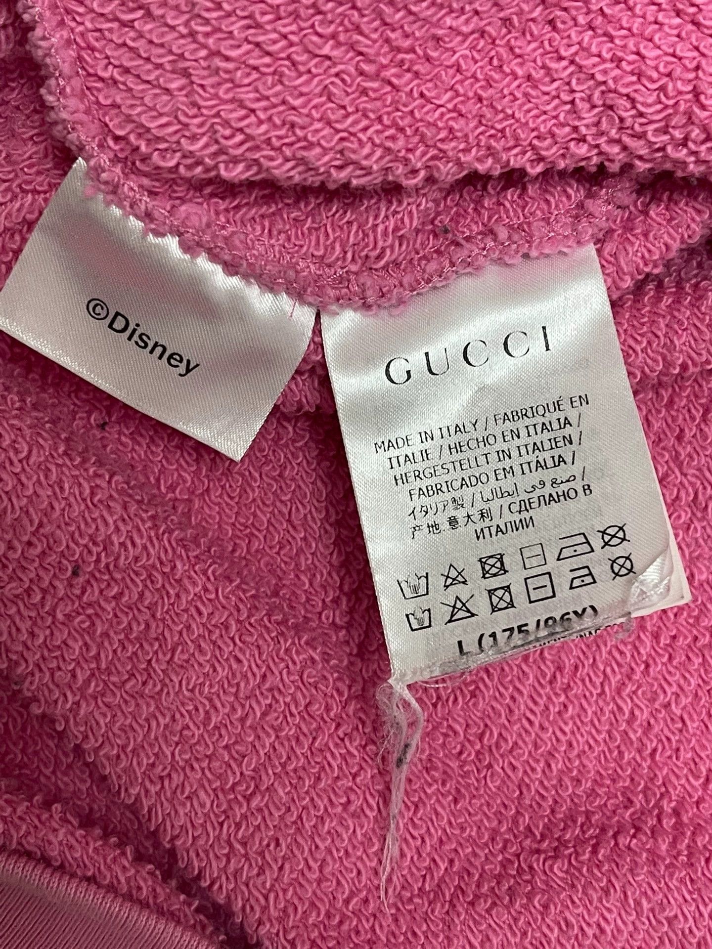 Gucci Gucci Pink OS Cotton Sweatshirt L (Unisex) Size US L / EU 52-54 / 3 - 5 Thumbnail