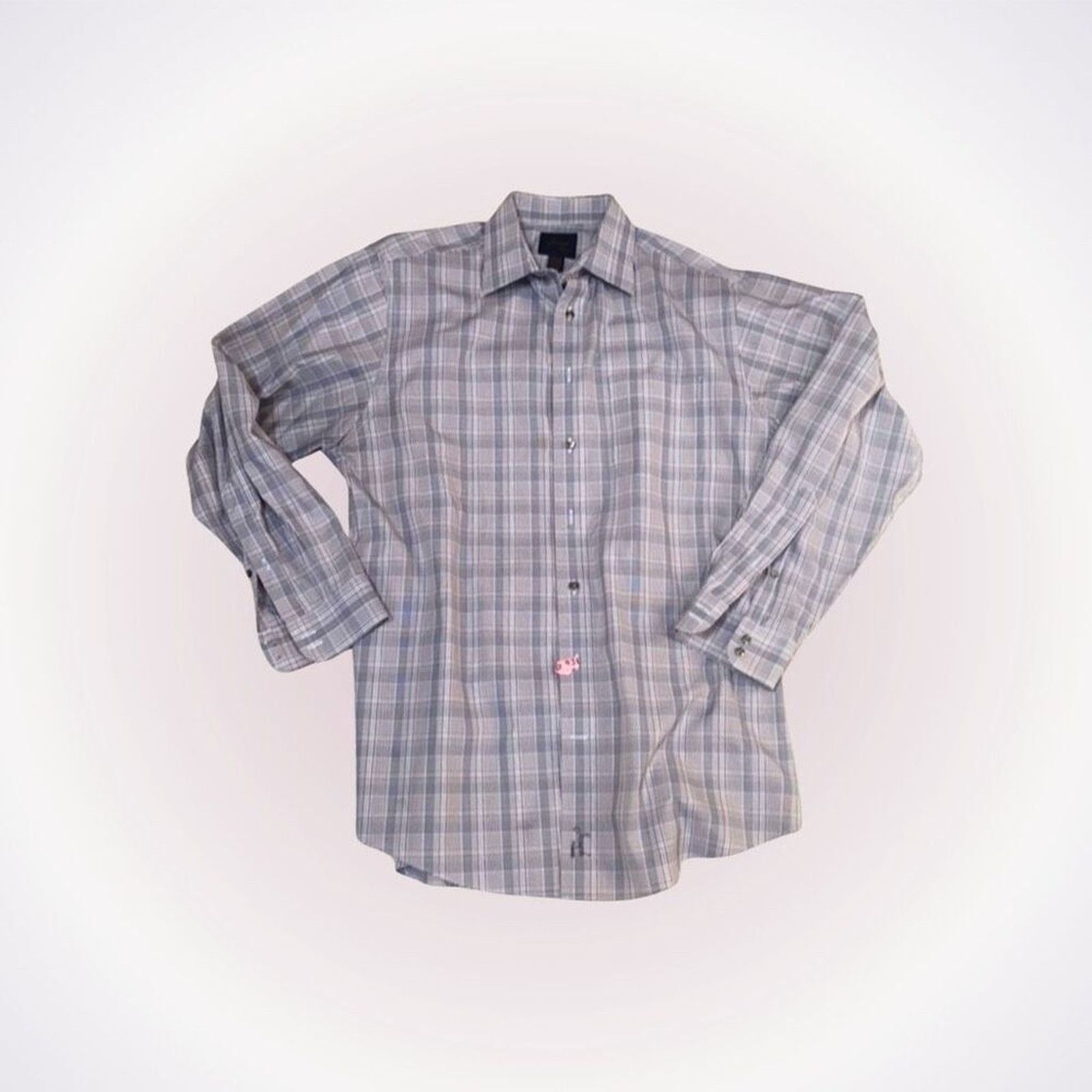 Jos. A. Bank Joseph A Bank Brown Plaid Button Down Shirt | Sz 16 ½ - 34 Size US L / EU 52-54 / 3 - 1 Thumbnail