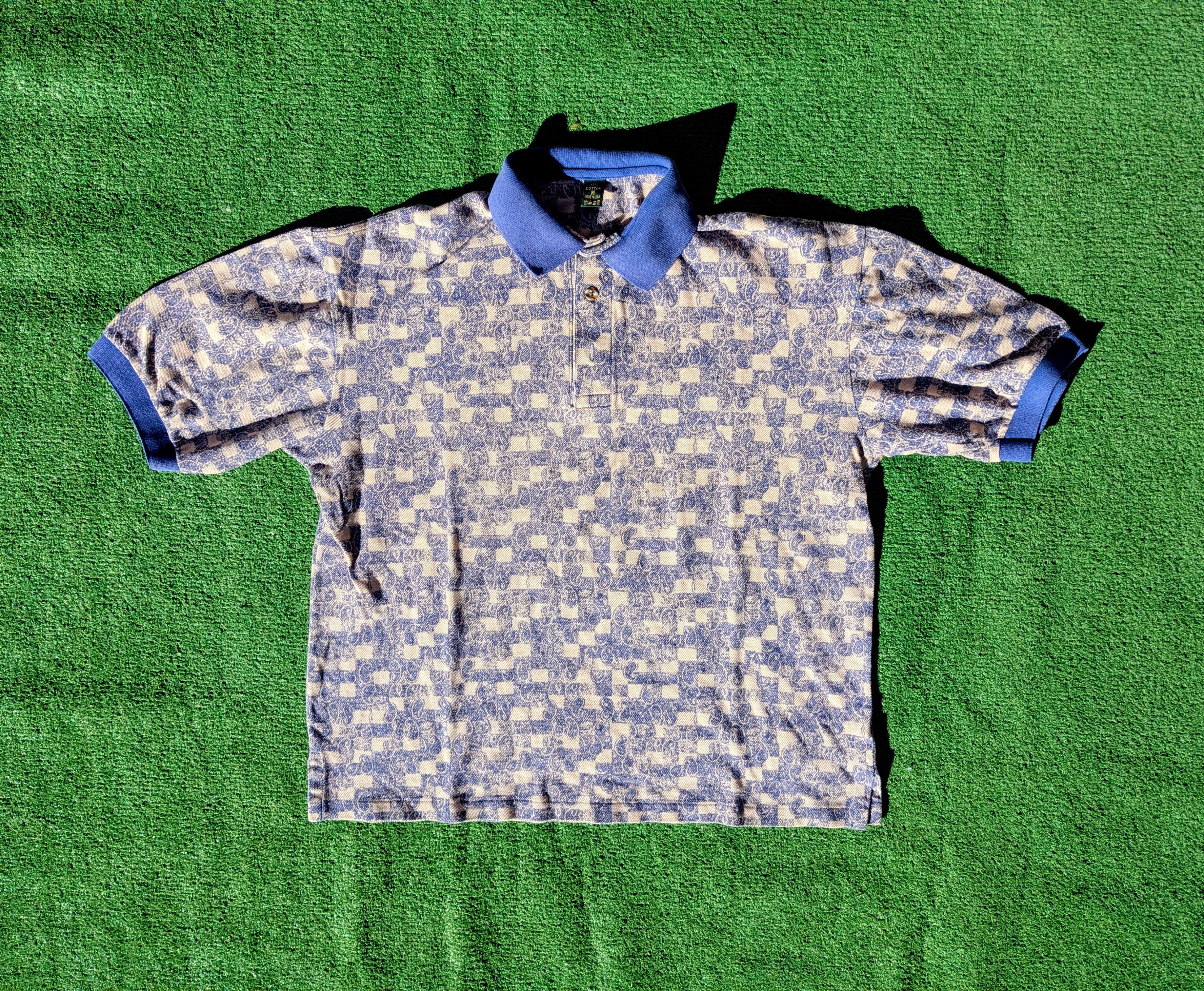 Other VTG Y2K Check Paisley Pattern USA-Made S/S Pullover Shirt Size US M / EU 48-50 / 2 - 5 Thumbnail