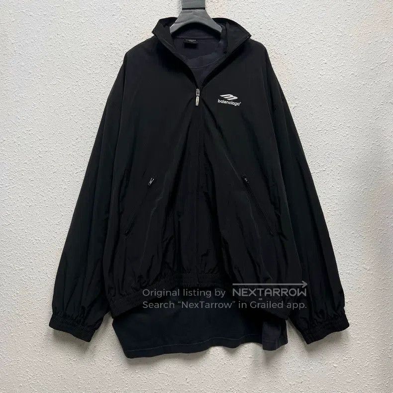 Balenciaga Balenciaga Fake Two-Piece 3B Embroidered Windbreaker Jacke Size US M / EU 48-50 / 2 - 1 Thumbnail