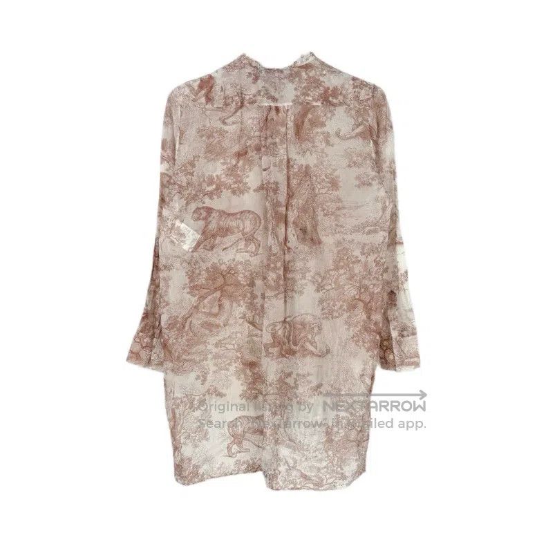 Dior Dior Nude pink embroidered bee shirt Size XXS / US 00 / IT 34 - 2 Thumbnail