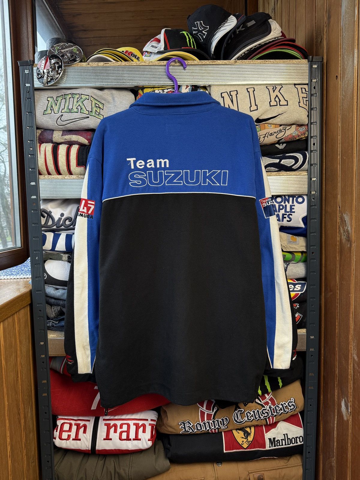 NASCAR × Vintage Vintage Suzuki Racing Fleece Jacket Nascar Big Logo Size US L / EU 52-54 / 3 - 2 Thumbnail