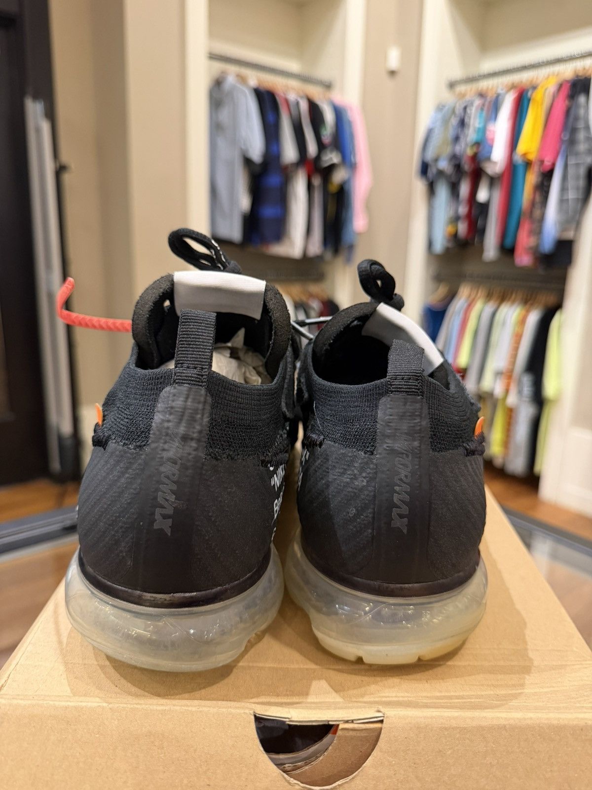 Nike × Off-White Off-White x Nike Air Vapormax ‘Off-white Black’ Size US 11 / EU 44 - 6 Thumbnail