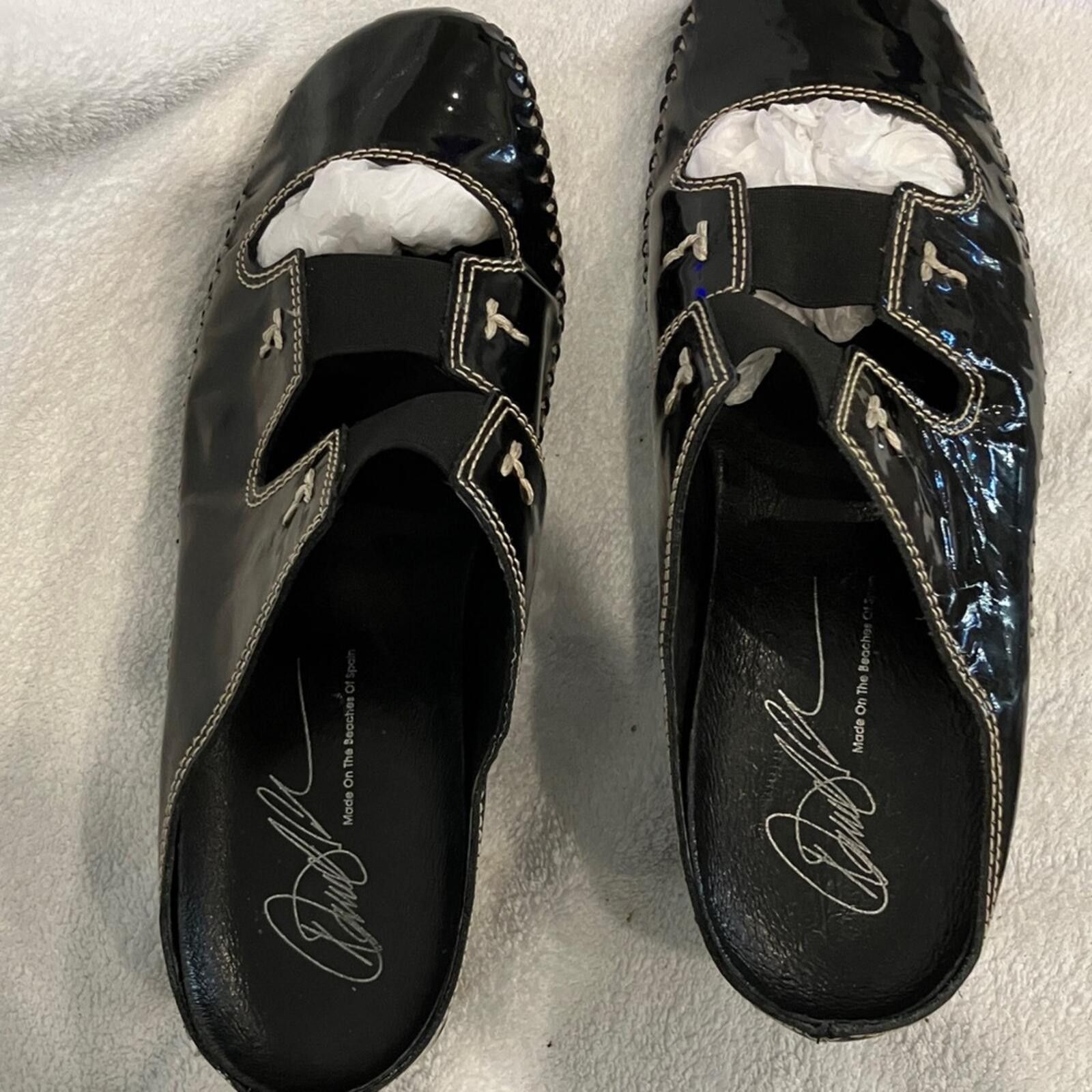 Other Donald J. Pliner Black Patent Leather Flats Size US 8 / IT 38 - 1 Thumbnail